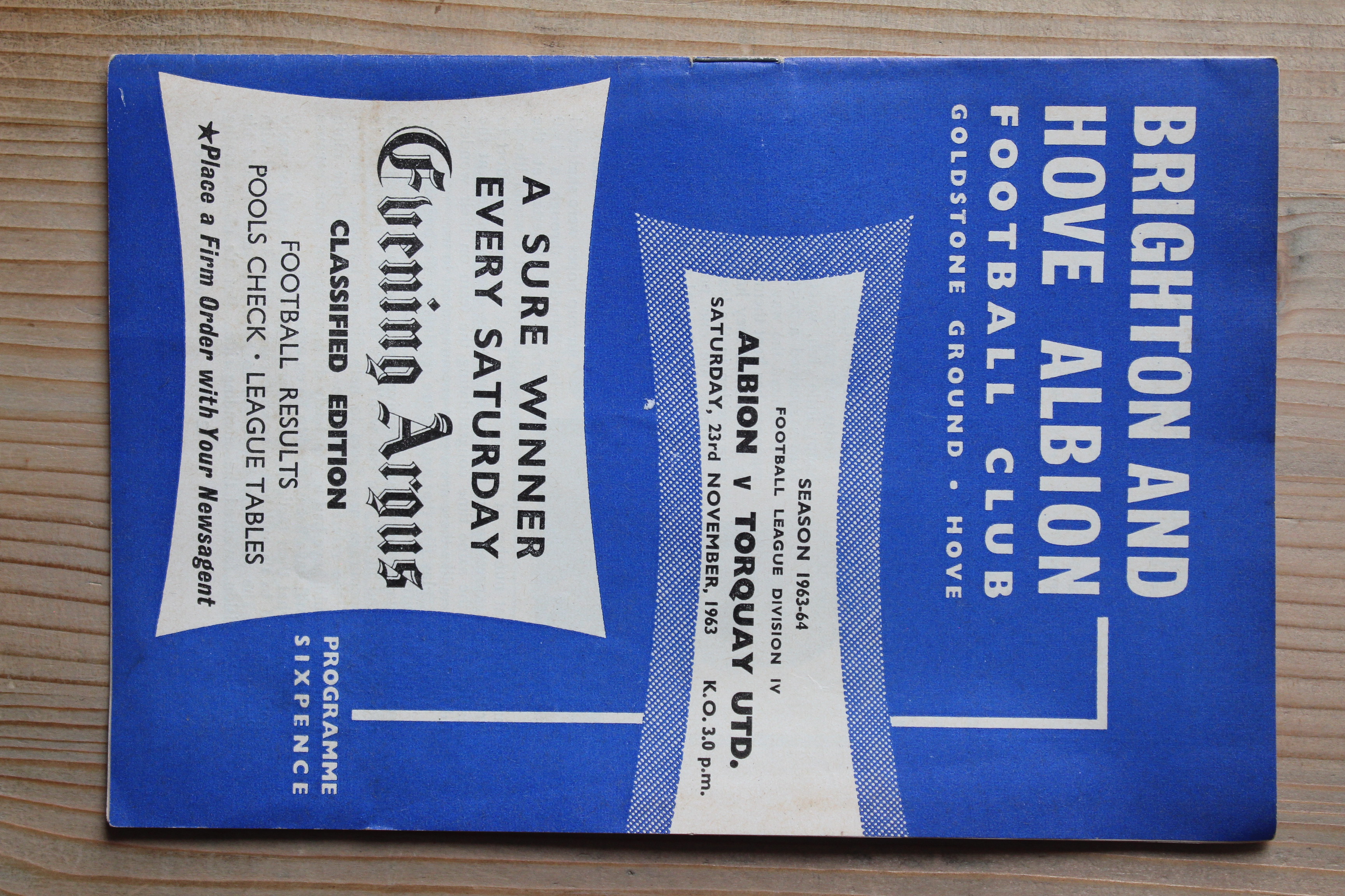 Brighton & Hove Albion FC v Torquay United FC