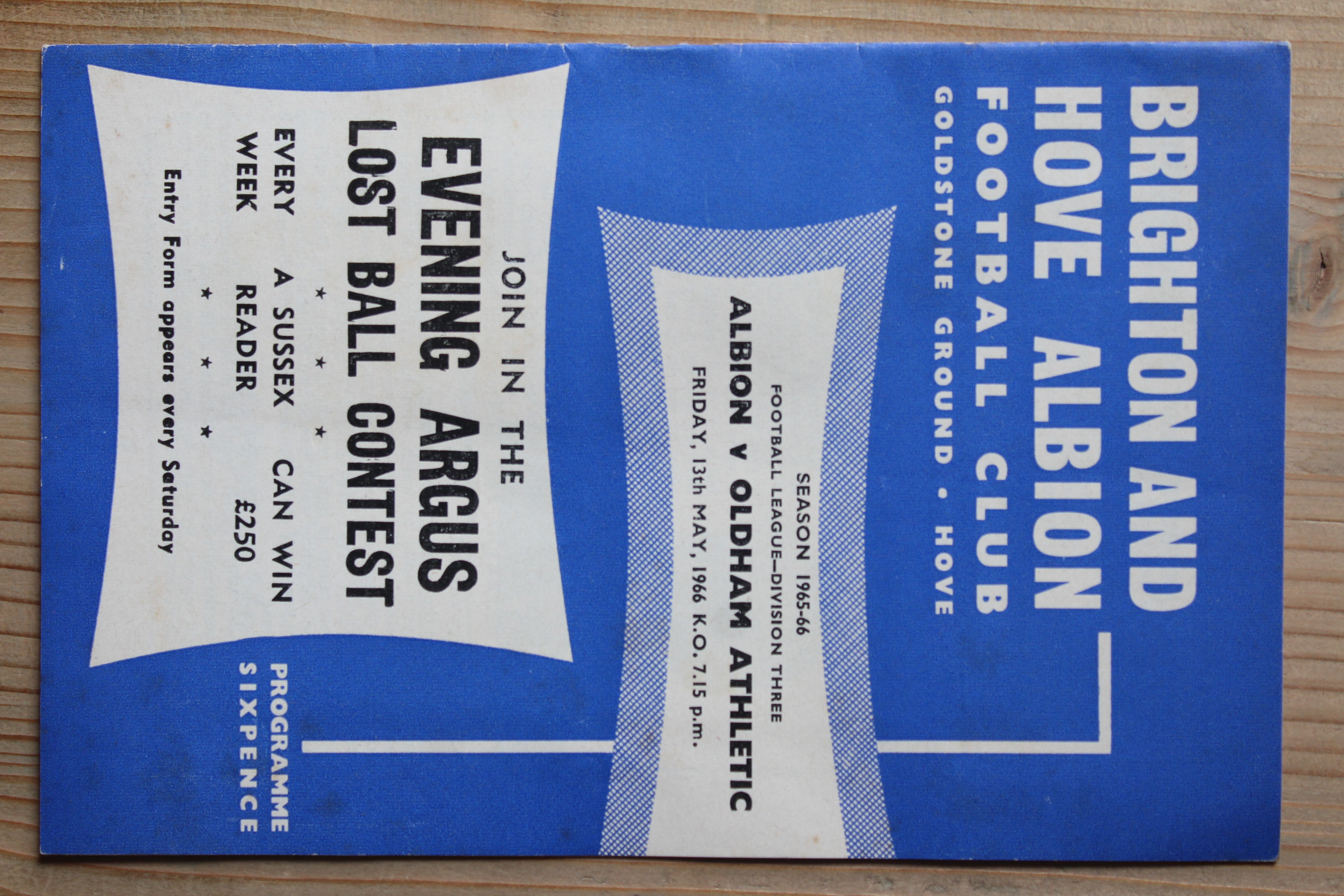 Brighton & Hove Albion FC v Oldham Athletic FC