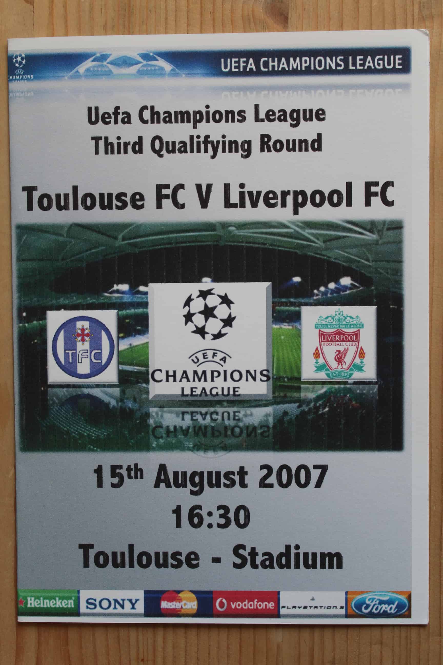 Toulouse v Liverpool FC