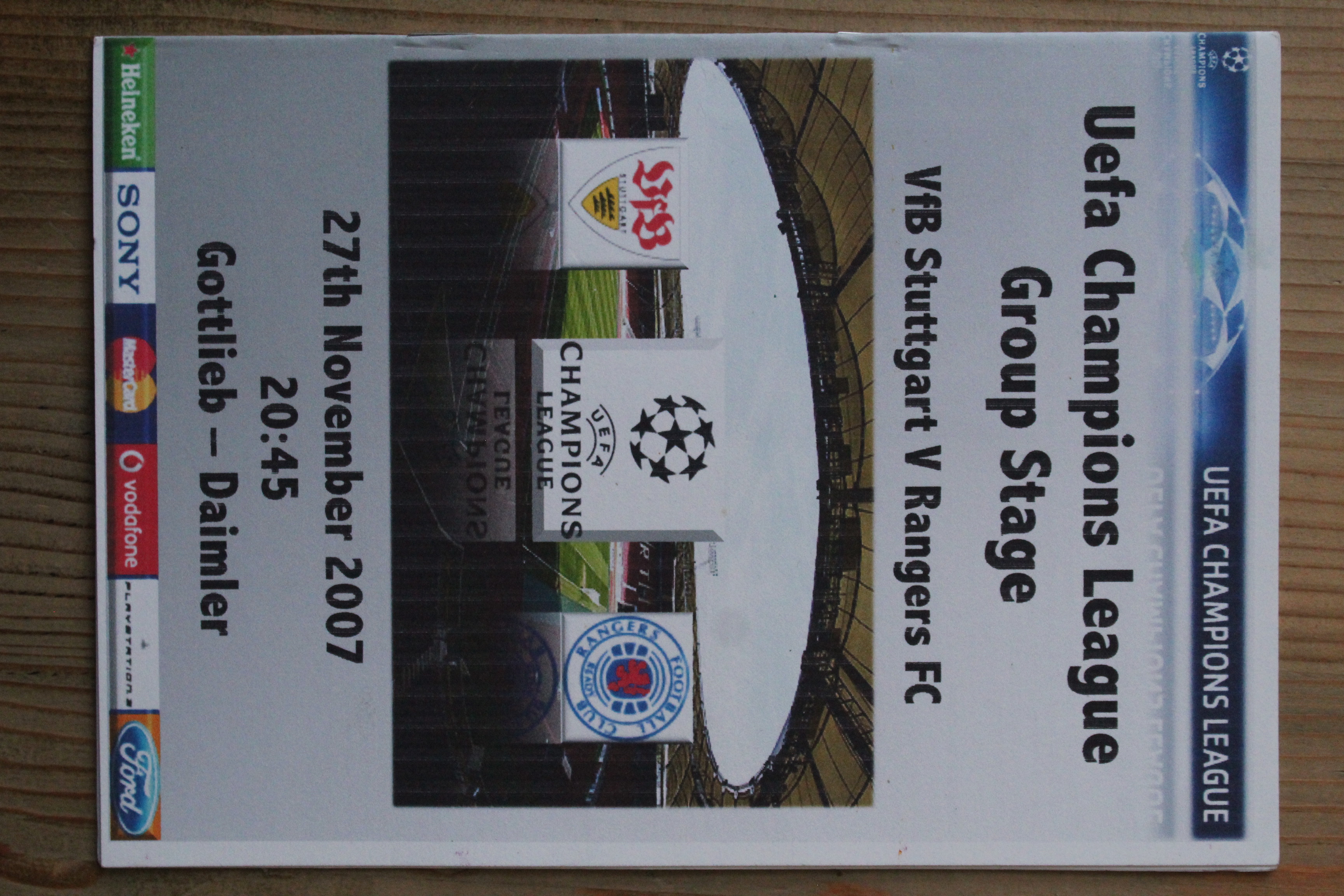 VfB Stuttgart v Rangers (Glasgow) FC