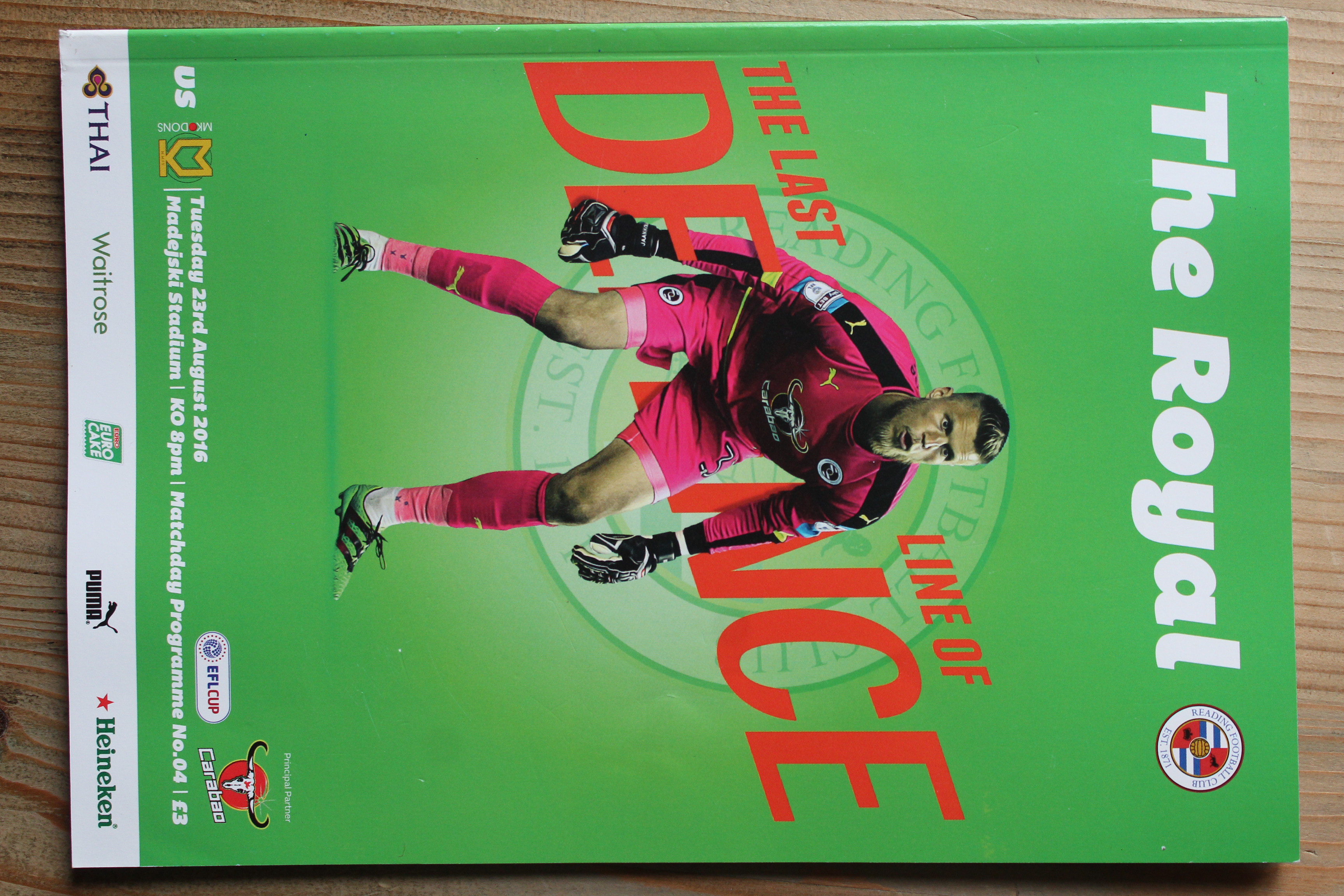 Reading FC v MK Dons (Milton Keynes Dons)