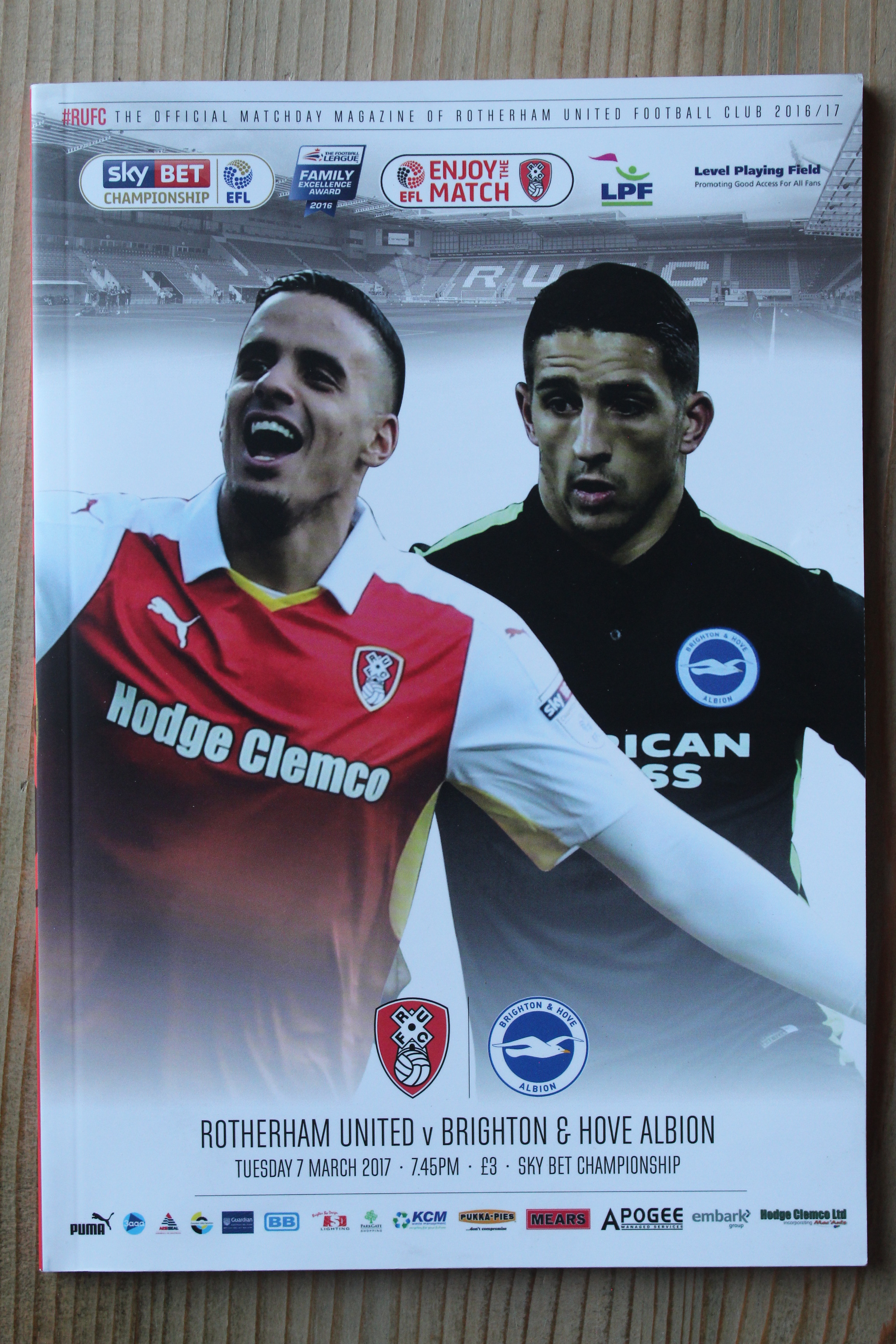 Rotherham United FC v Brighton & Hove Albion FC