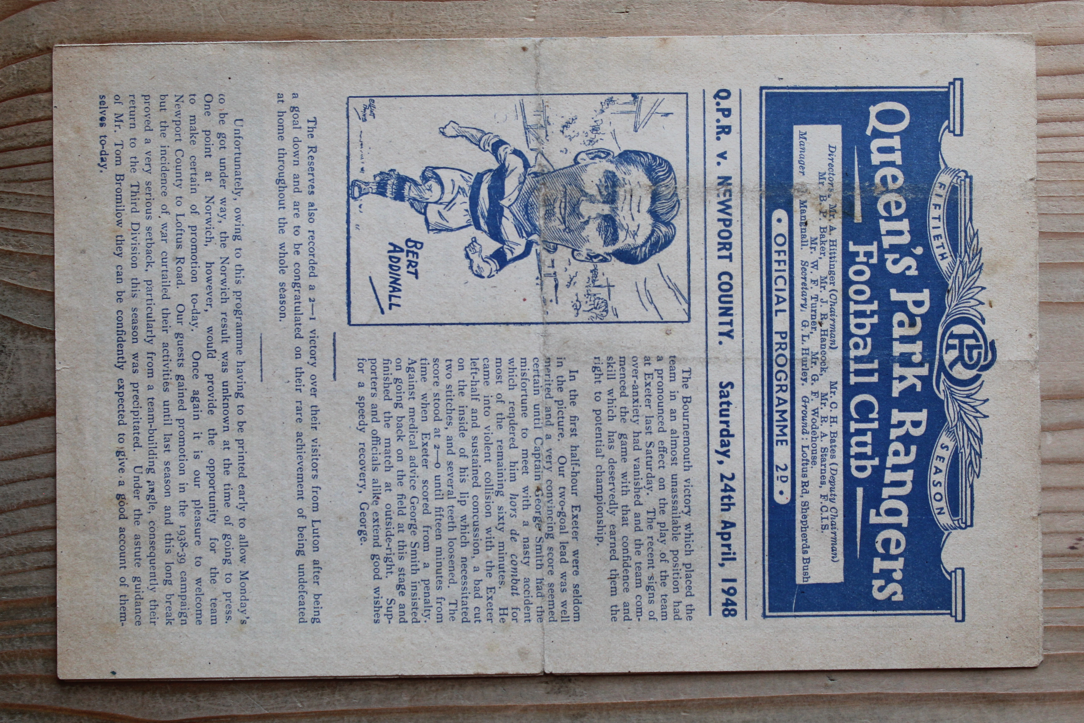 Queens Park Rangers FC v Aldershot F.C
