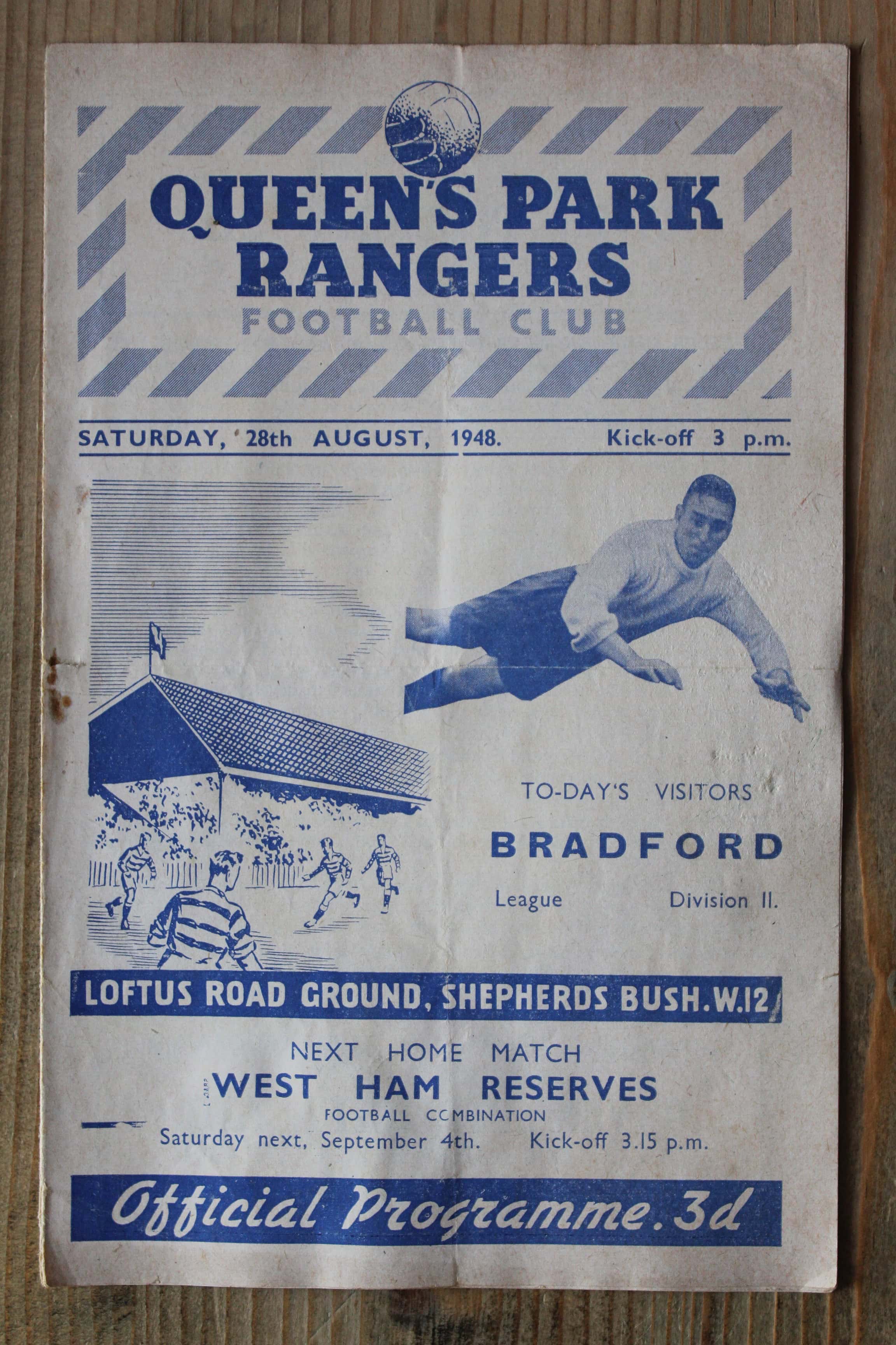 Queens Park Rangers FC v Bradford Park Avenue