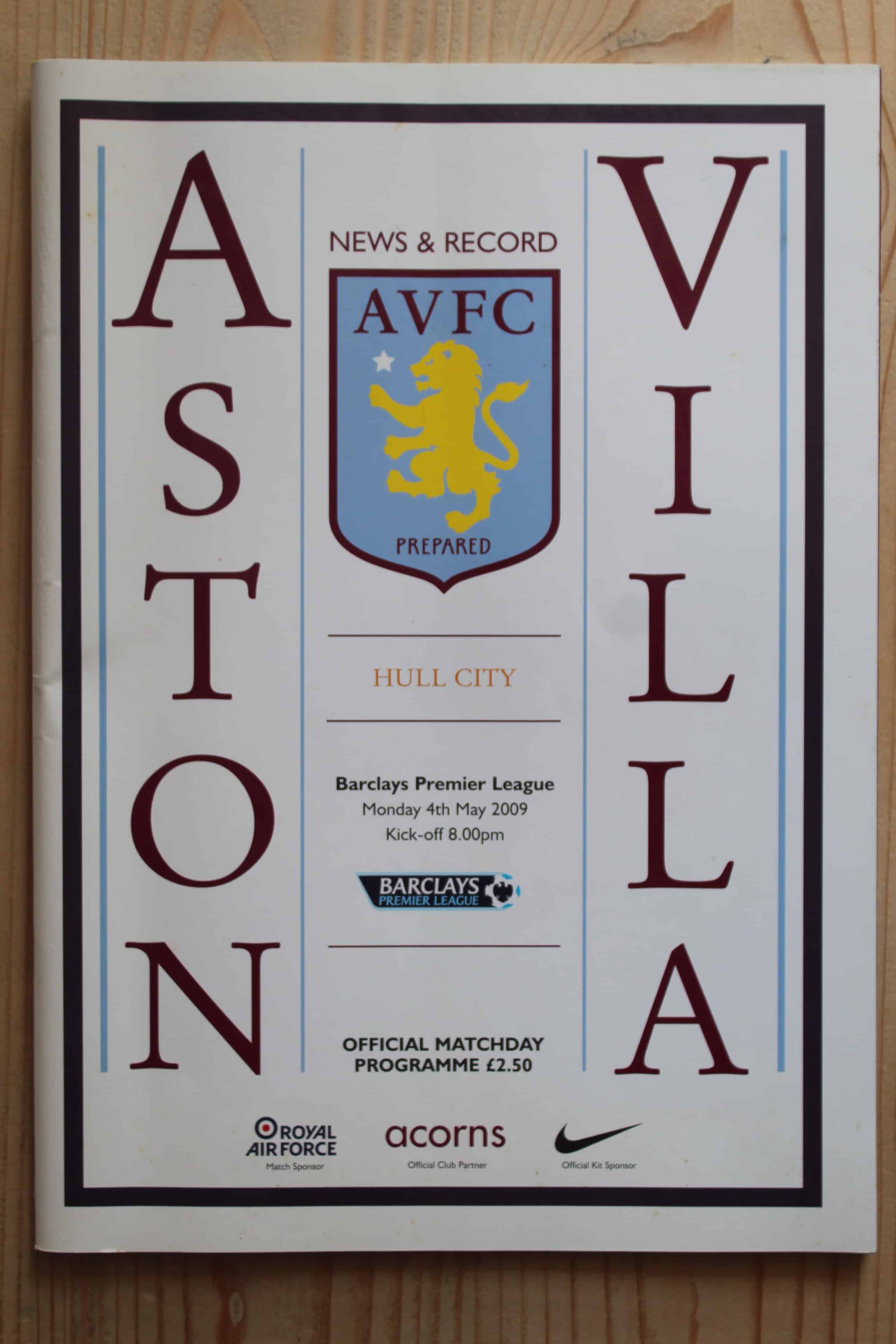 Aston Villa FC v Hull City FC