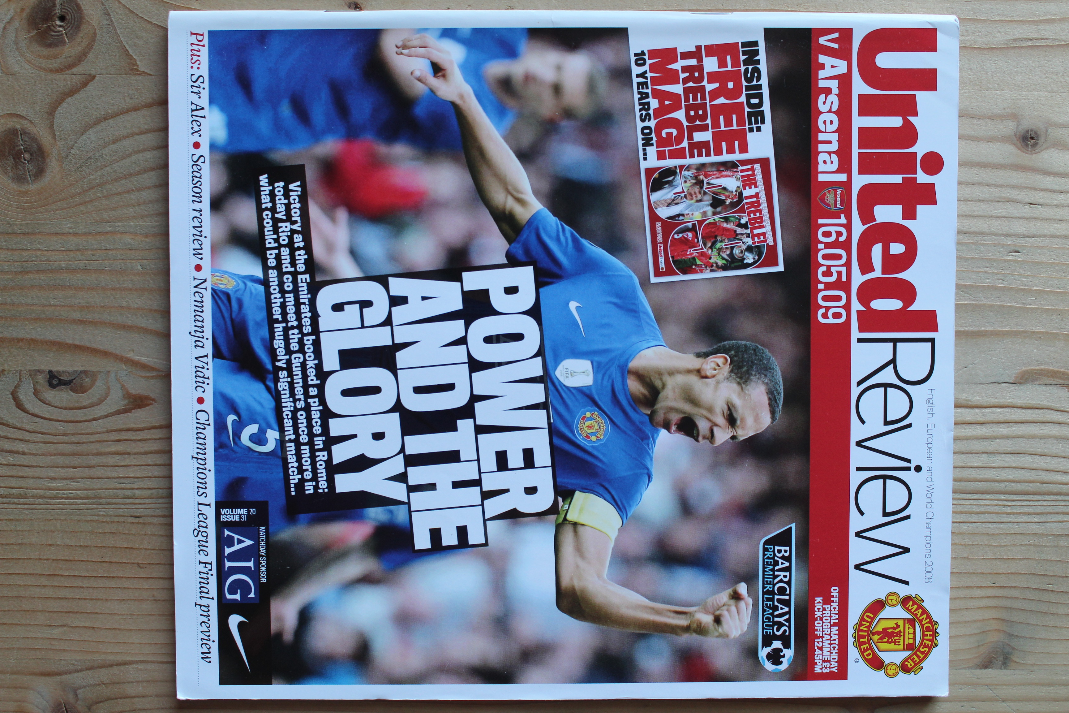 Manchester United FC v Arsenal FC