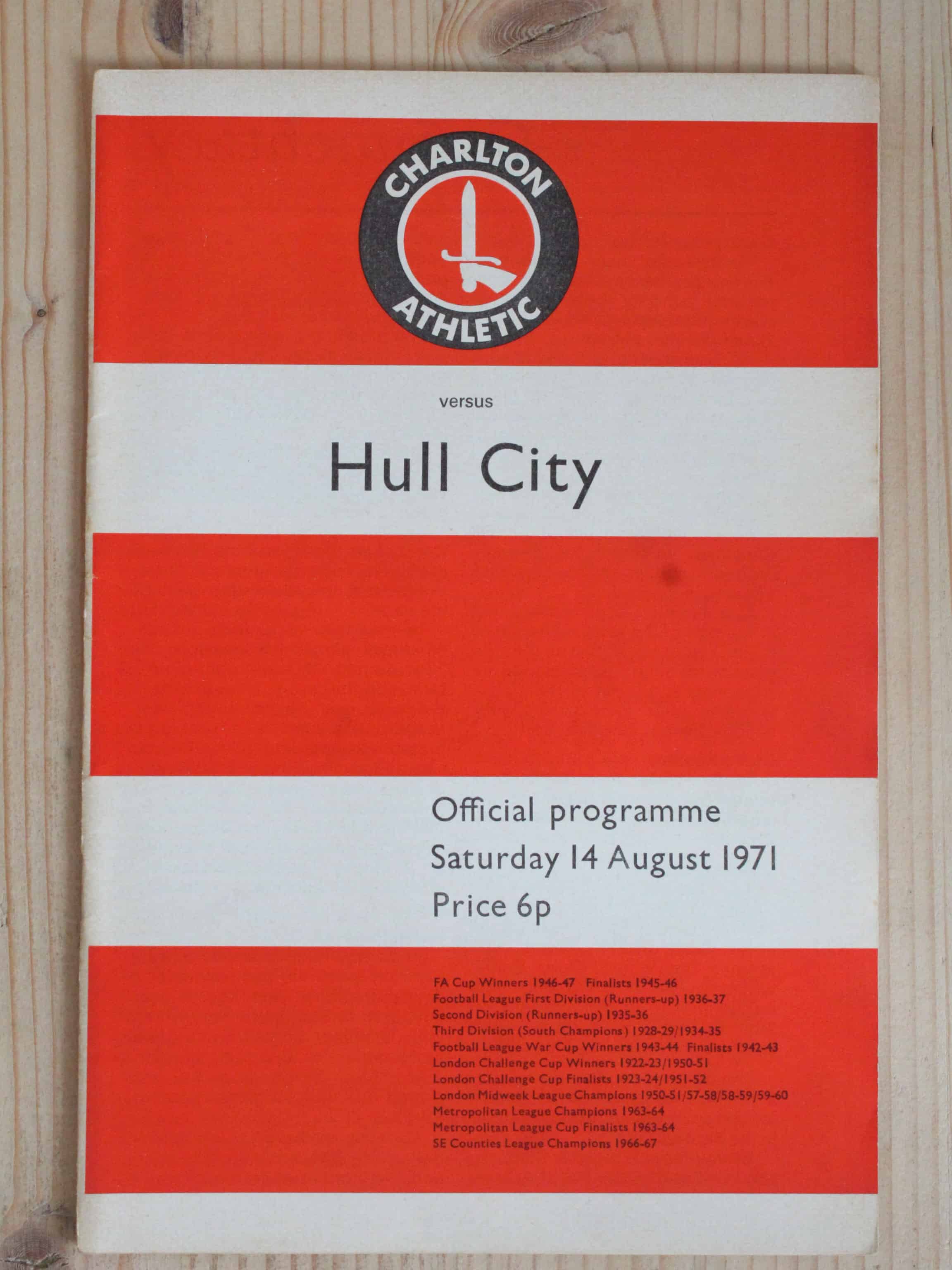 Charlton Athletic FC v Hull City FC