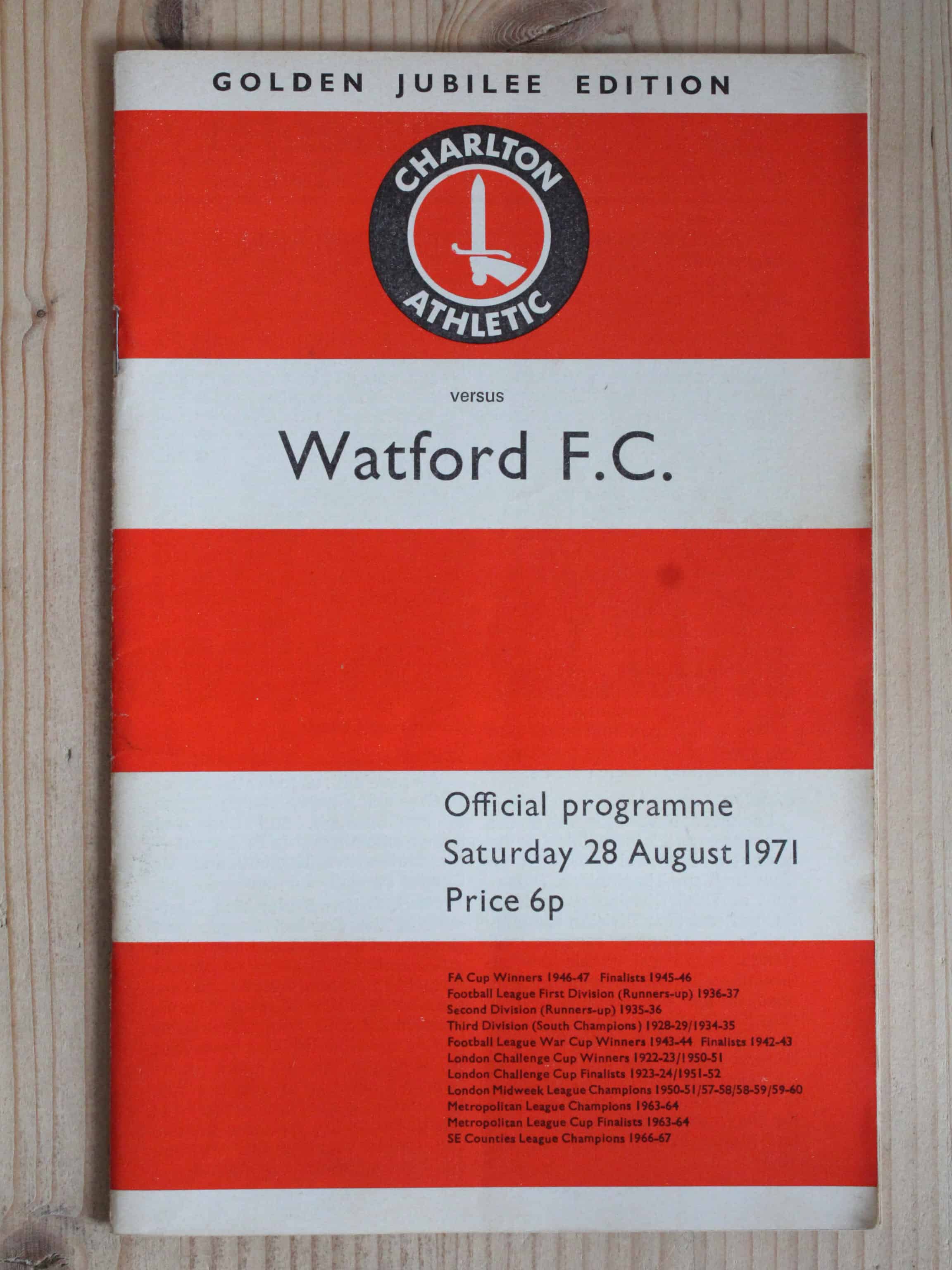 Charlton Athletic FC v Watford FC