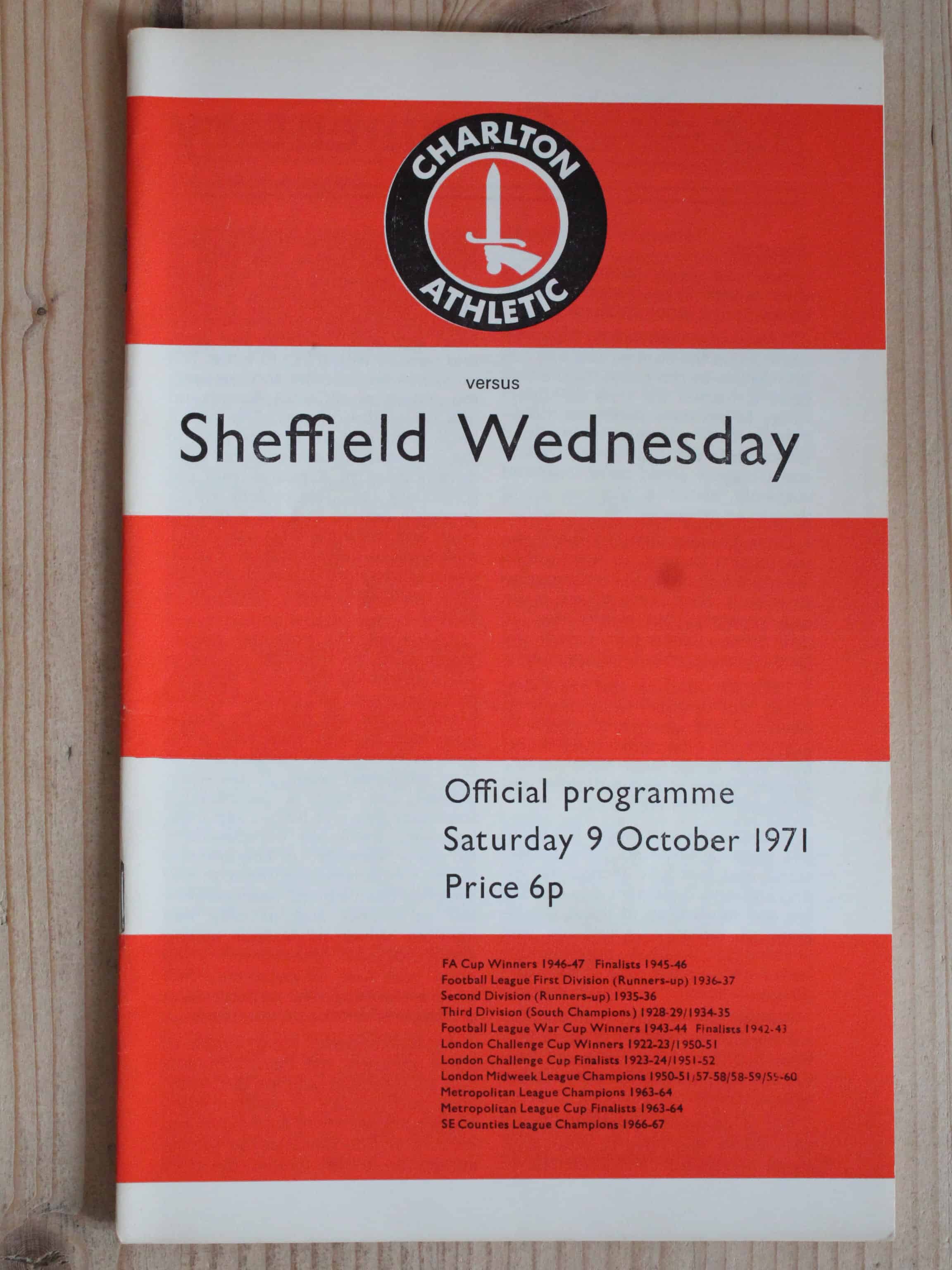 Charlton Athletic FC v Sheffield Wednesday FC 