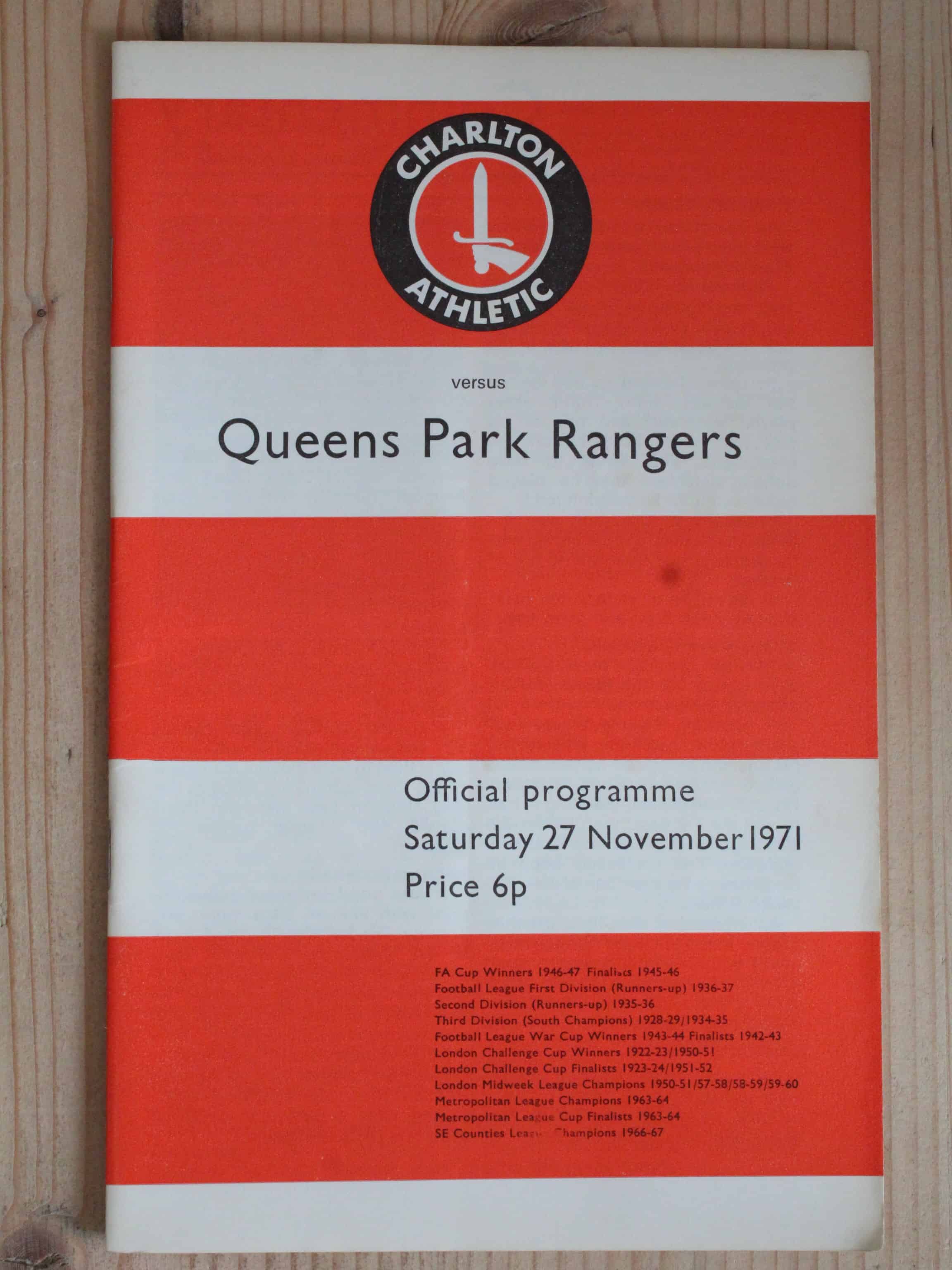 Charlton Athletic FC v Queens Park Rangers FC