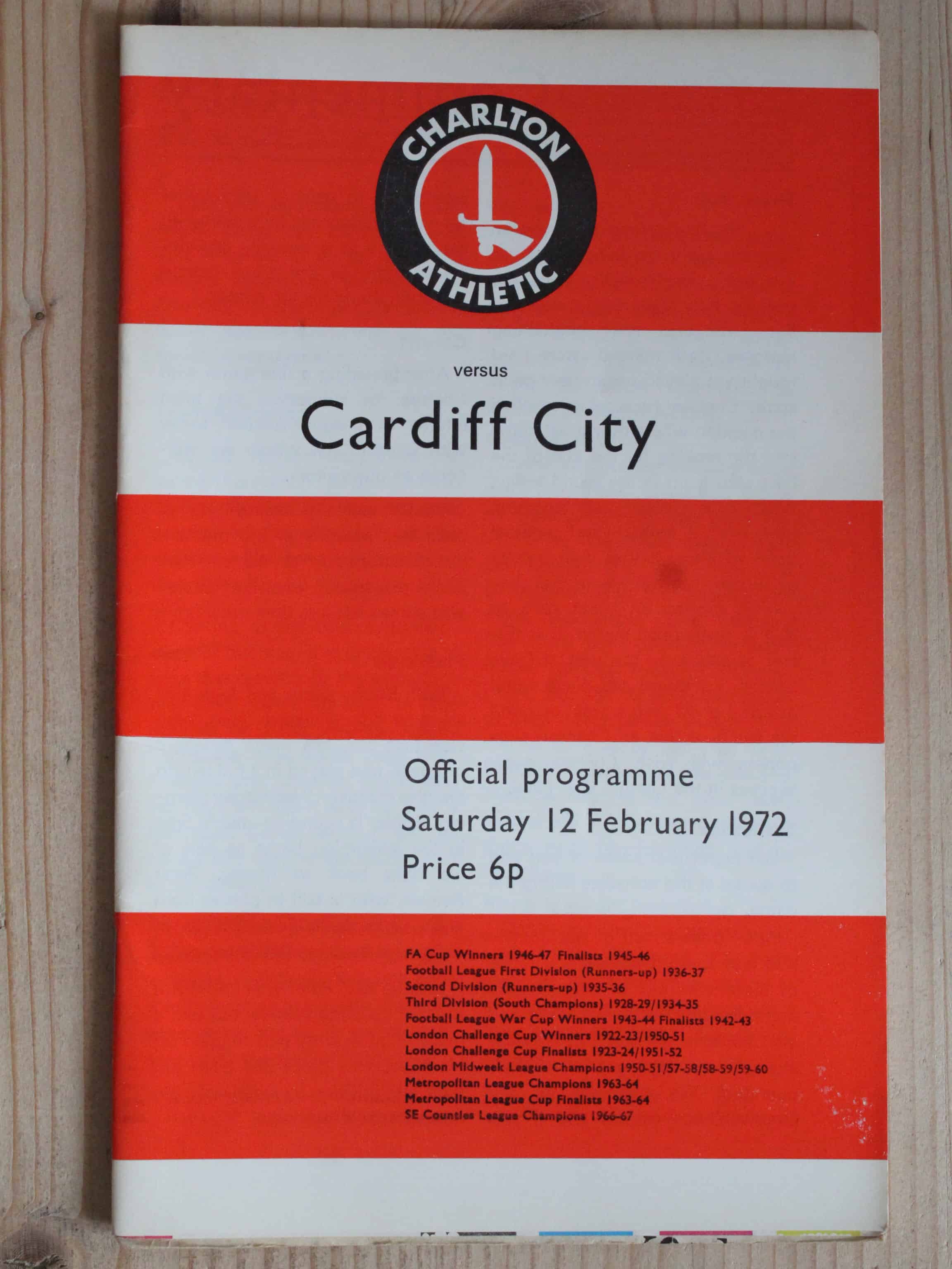 Charlton Athletic FC v Cardiff City FC