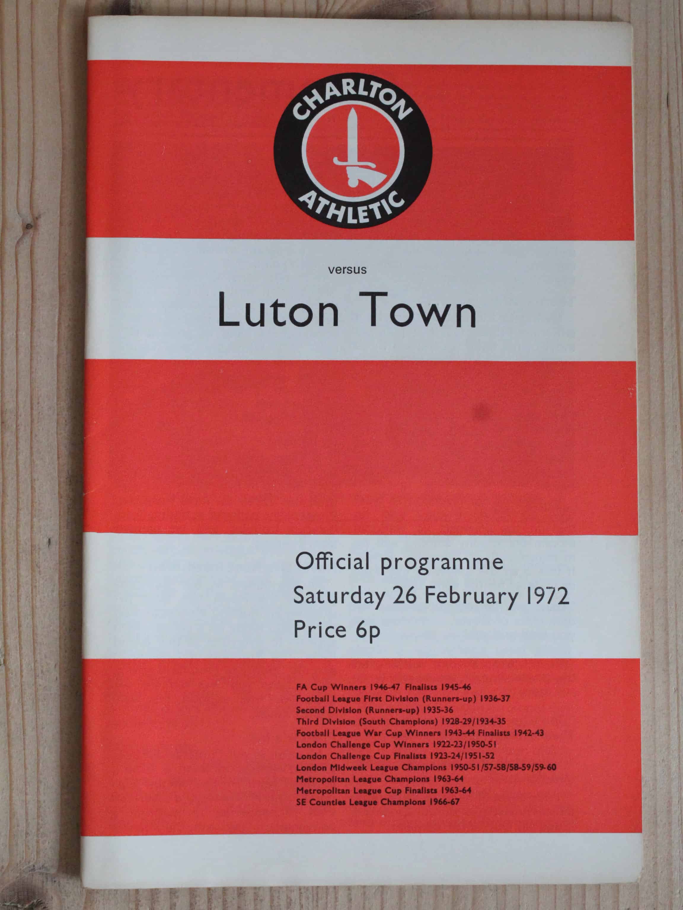 Charlton Athletic FC v Luton Town FC