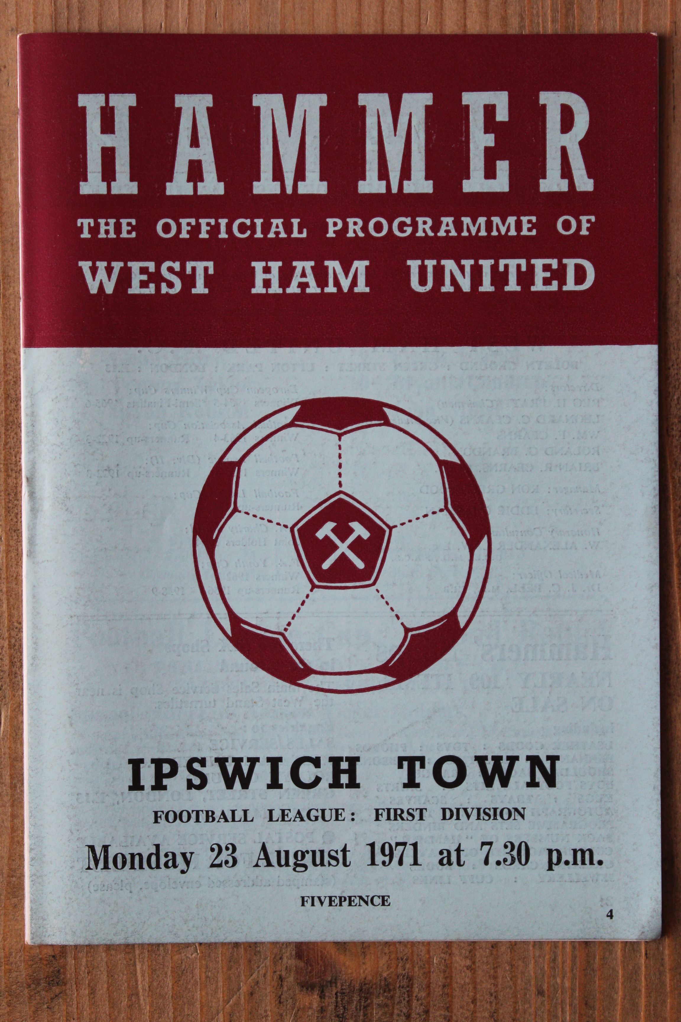 West Ham United FC v Ipswich Town FC