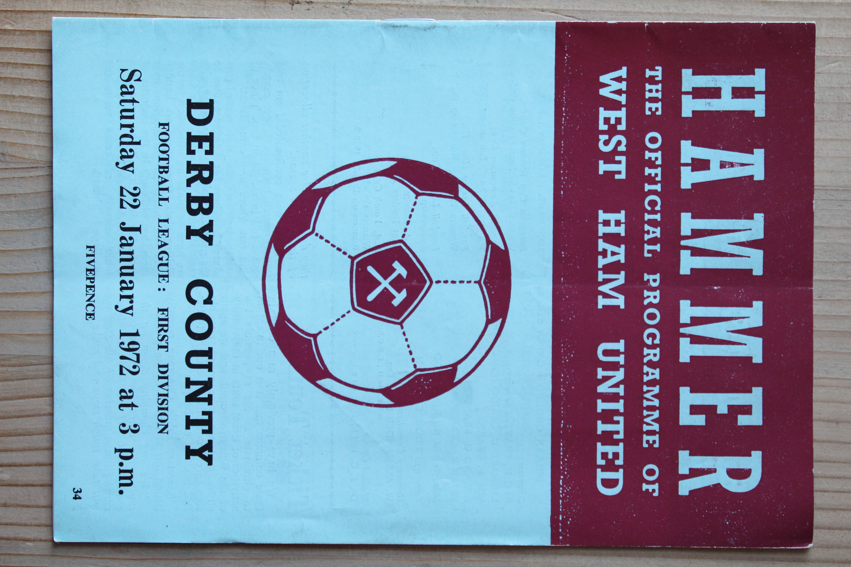 West Ham United FC v Derby County FC