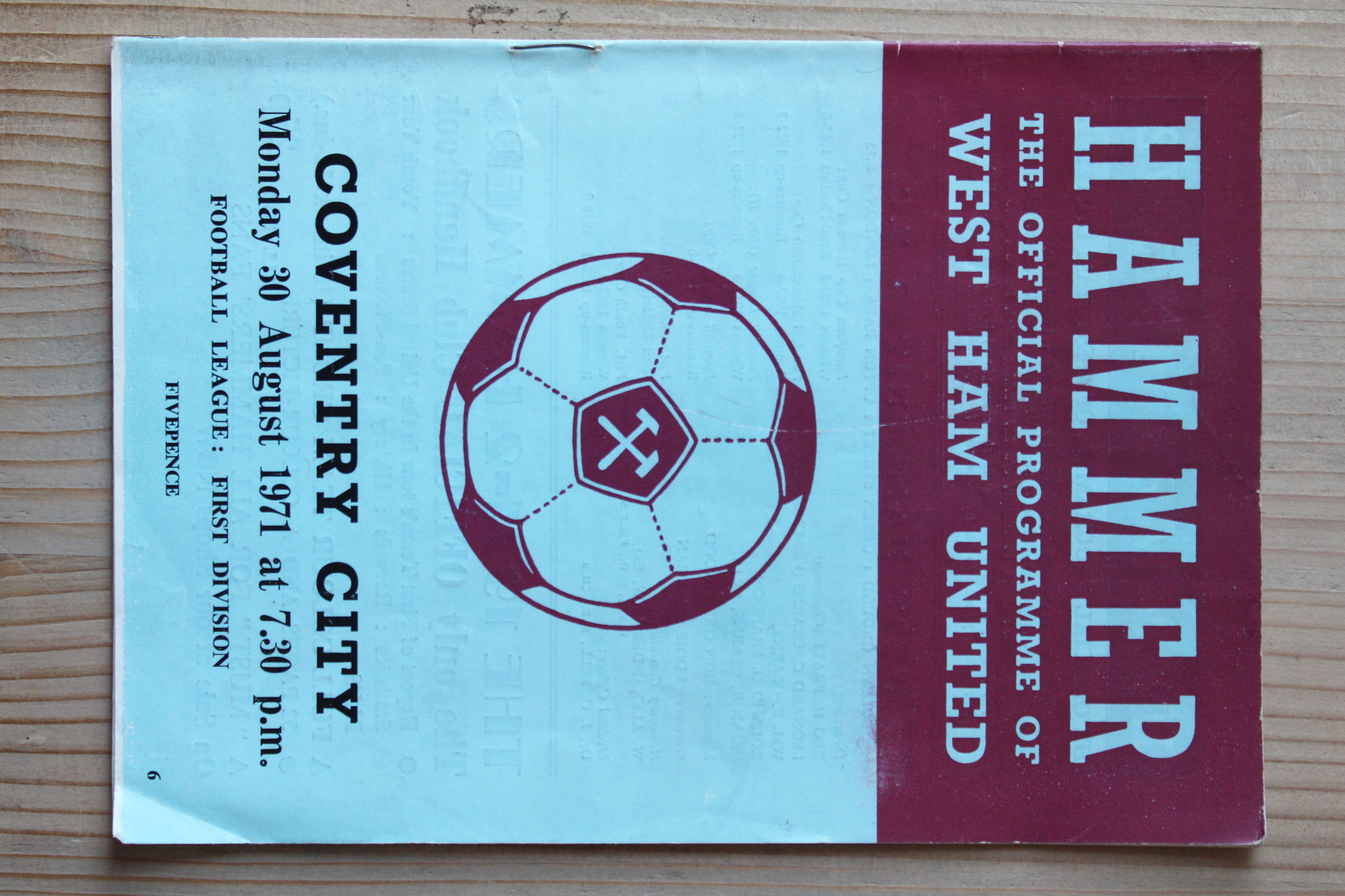 West Ham United FC v Coventry City FC
