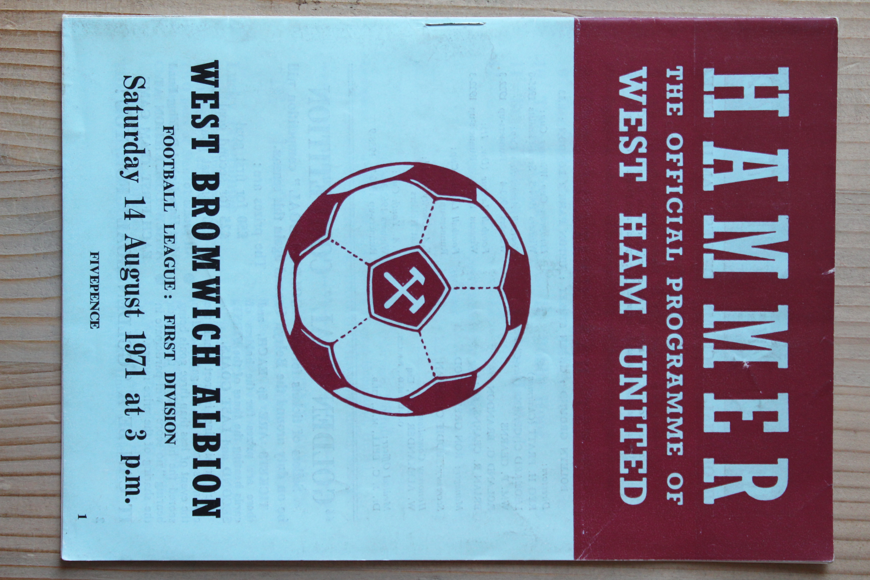 West Ham United FC v West Bromwich Albion FC 