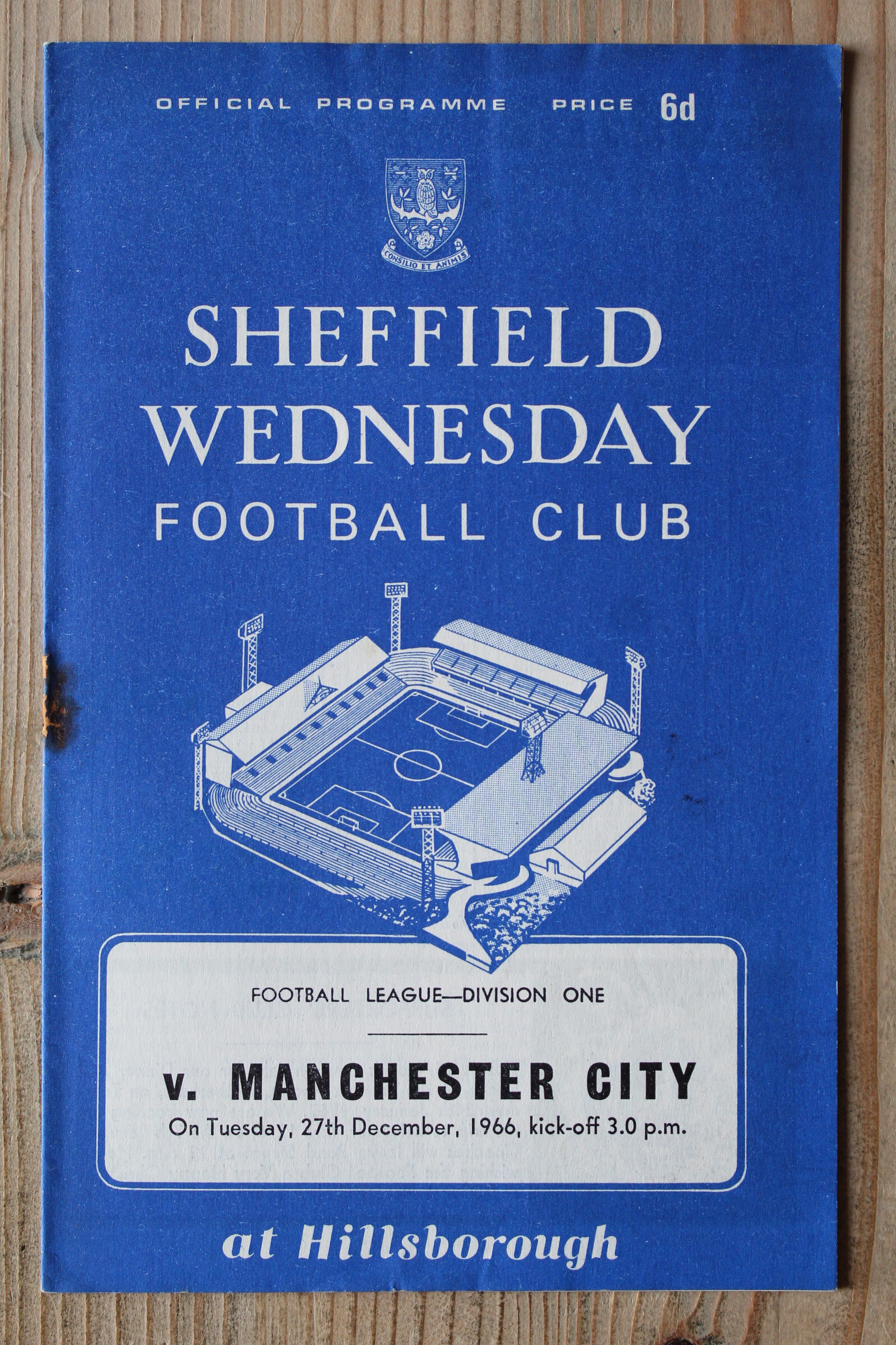 Sheffield Wednesday FC  v Manchester City FC