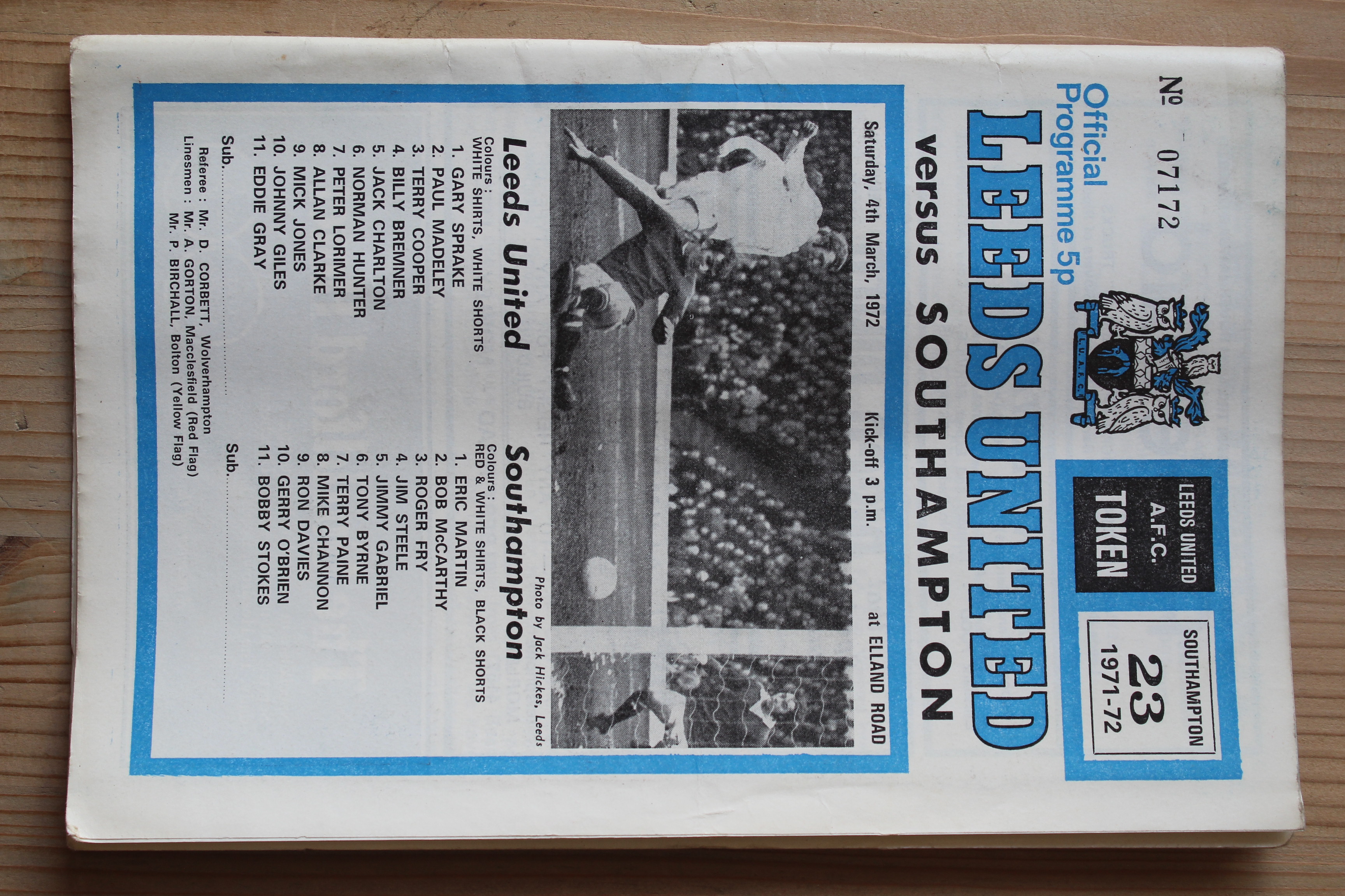 Leeds United FC v Southampton FC