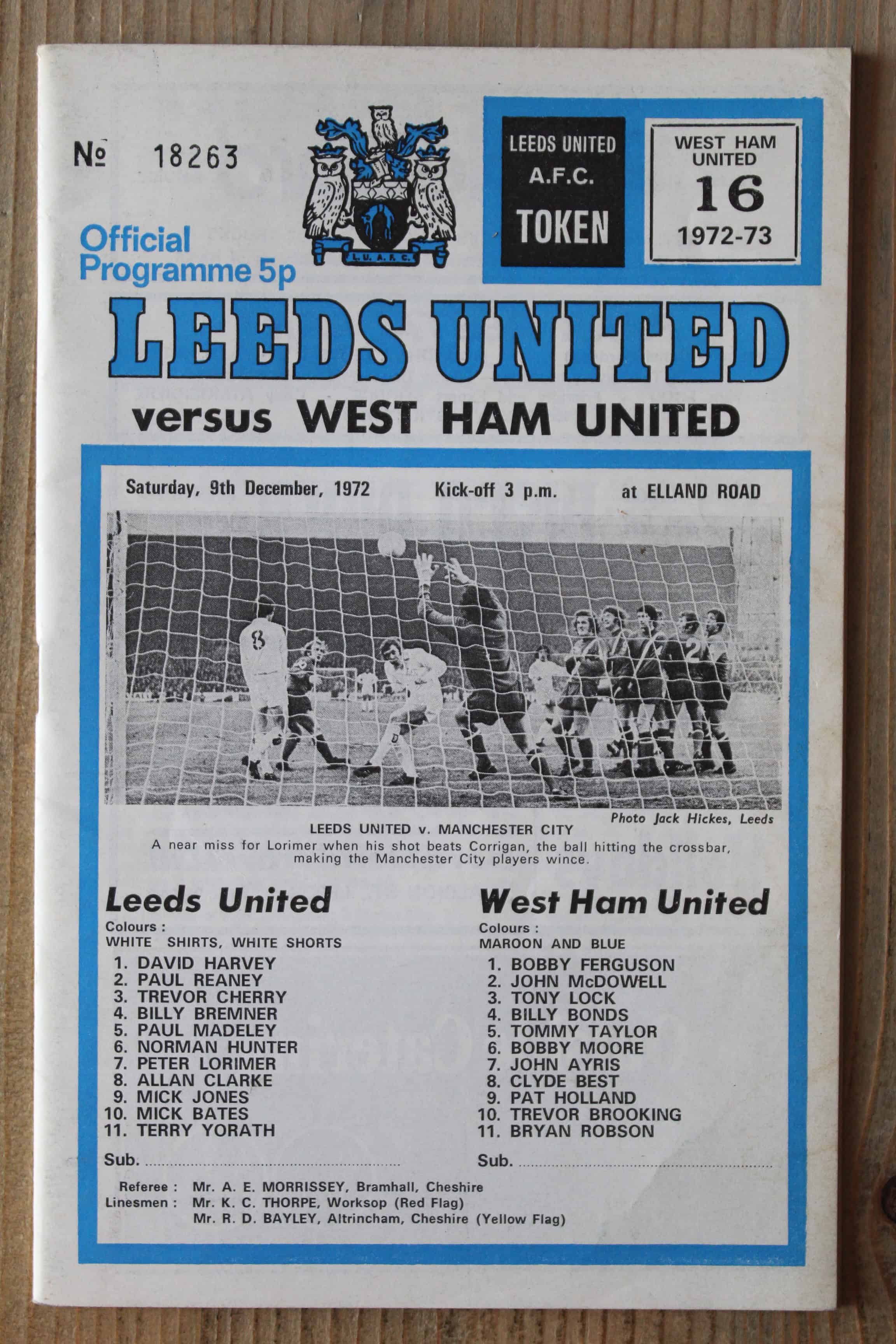 Leeds United FC v West Ham United FC