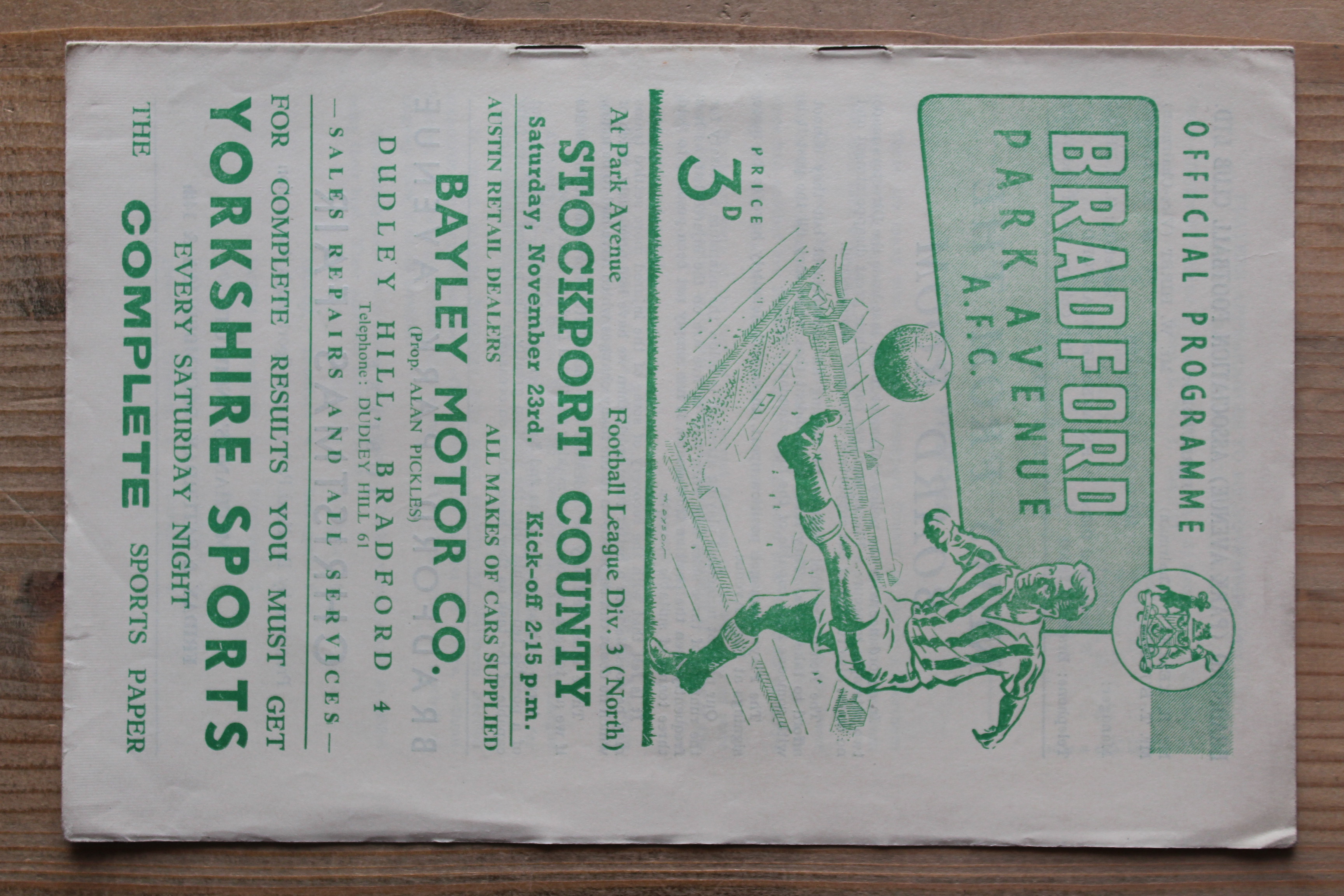 Bradford Park Avenue v Stockport County FC