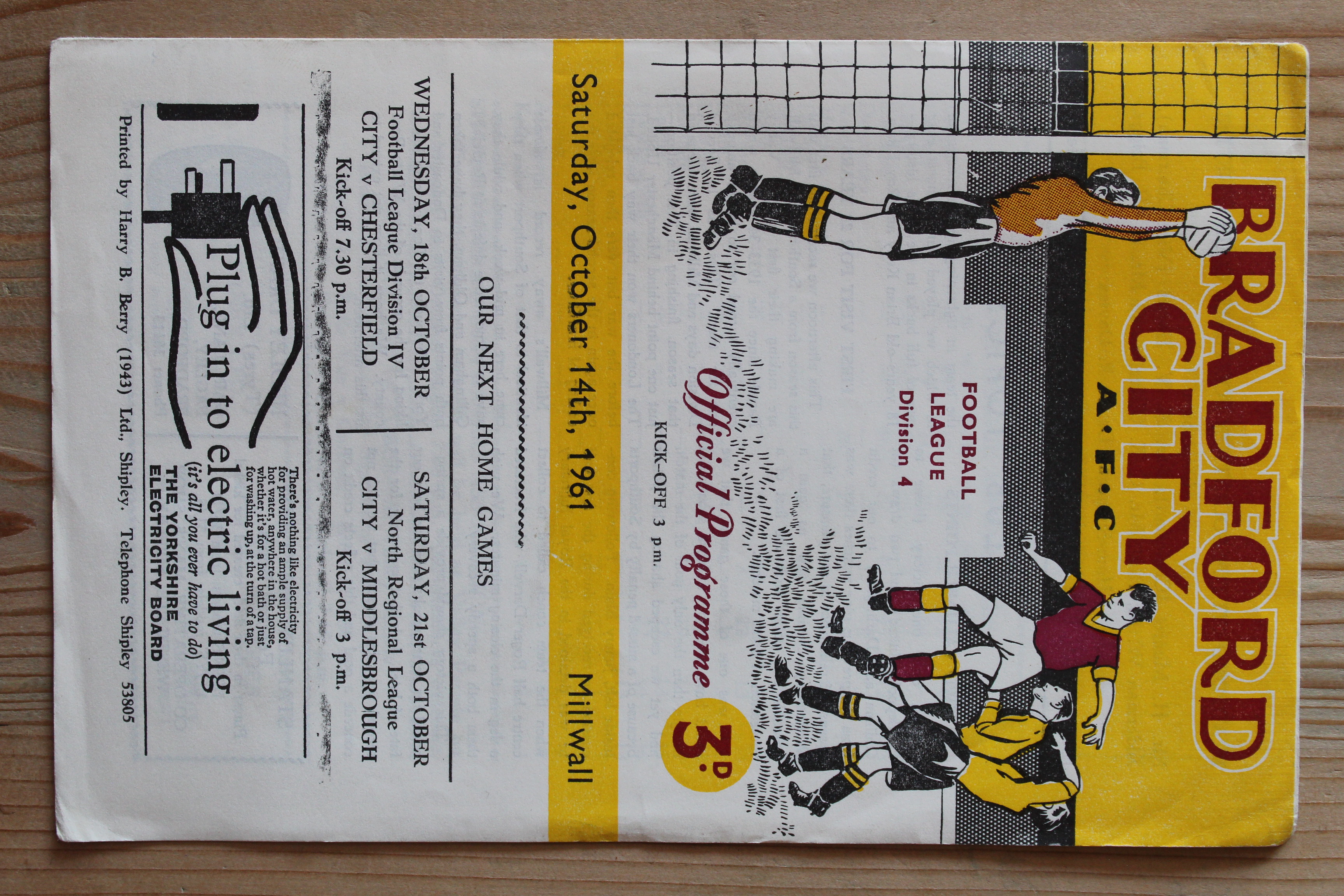 Bradford City FC v Millwall FC