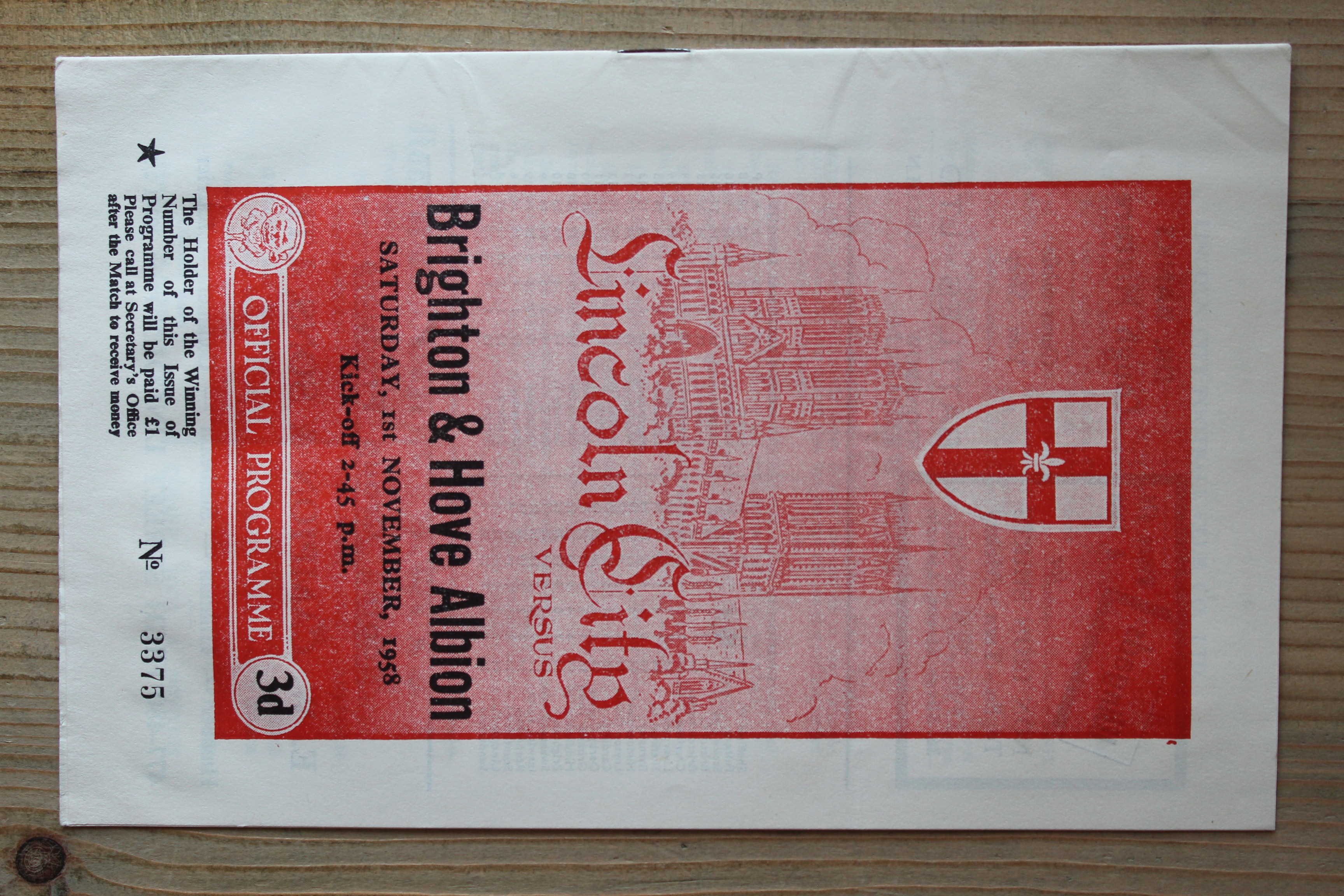 Lincoln City FC v Brighton & Hove Albion FC