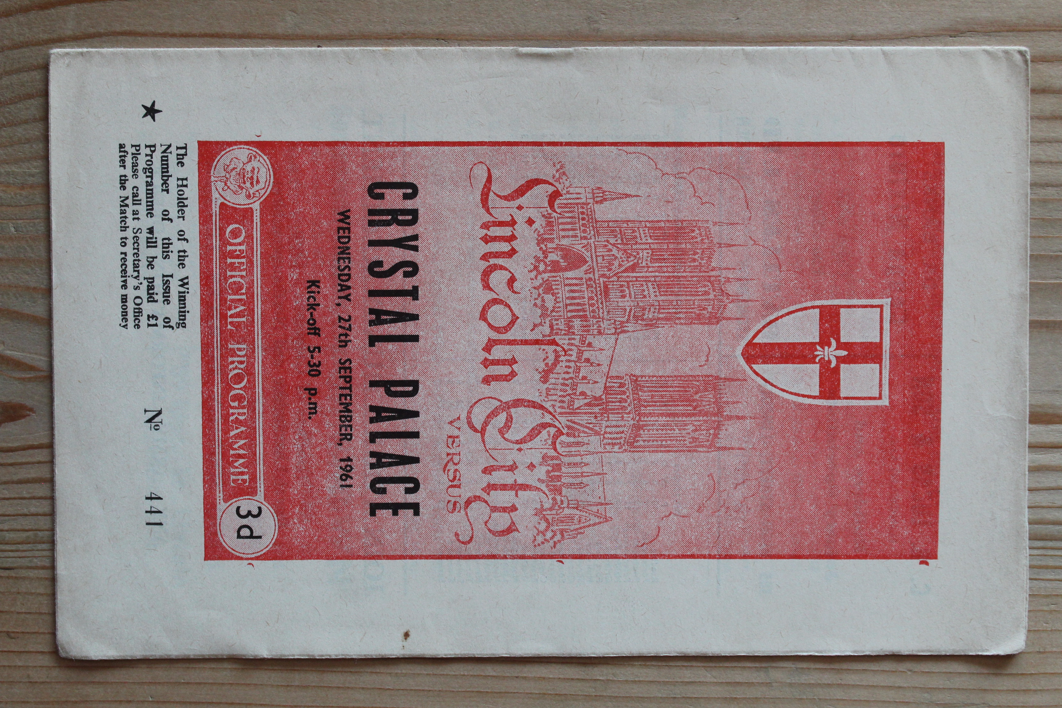 Lincoln City FC v Crystal Palace FC