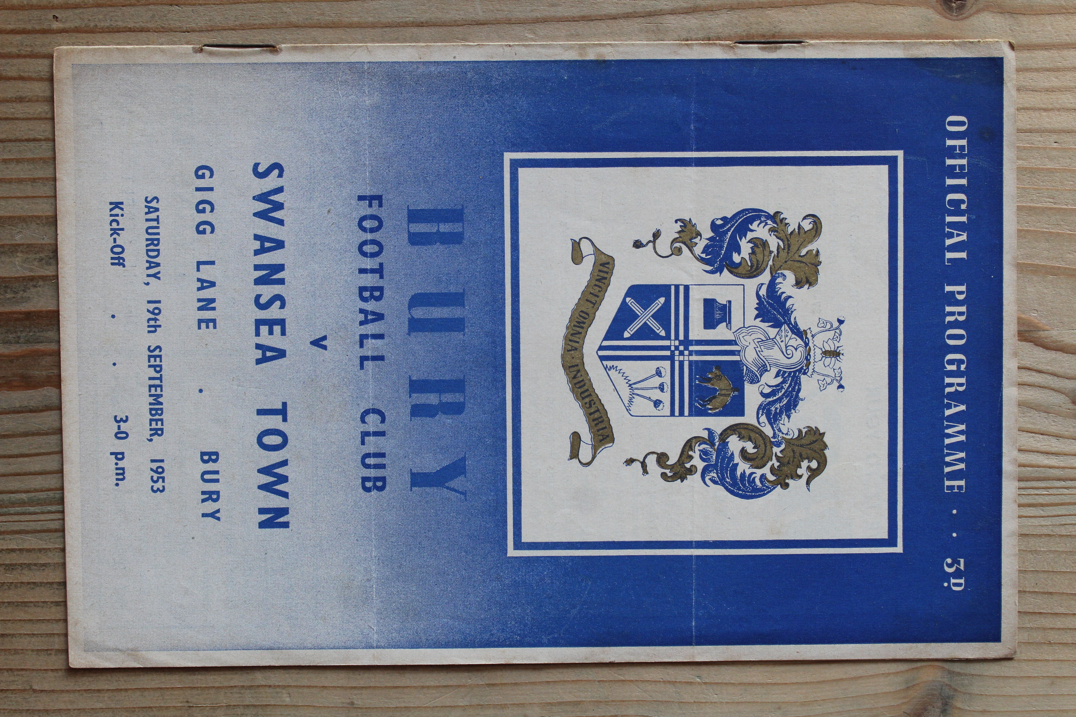 Bury FC v Swansea Town