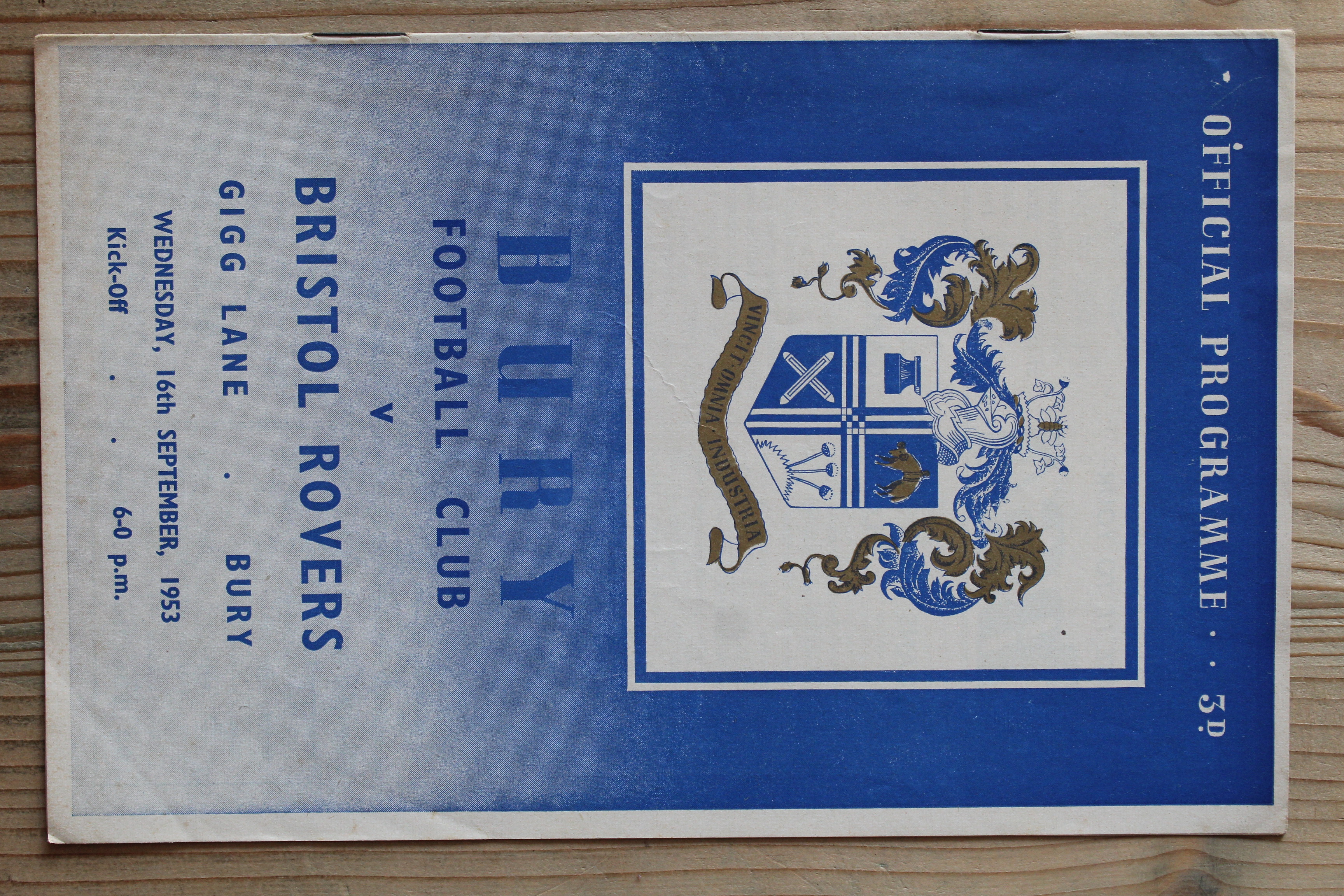 Bury FC v Bristol Rovers FC