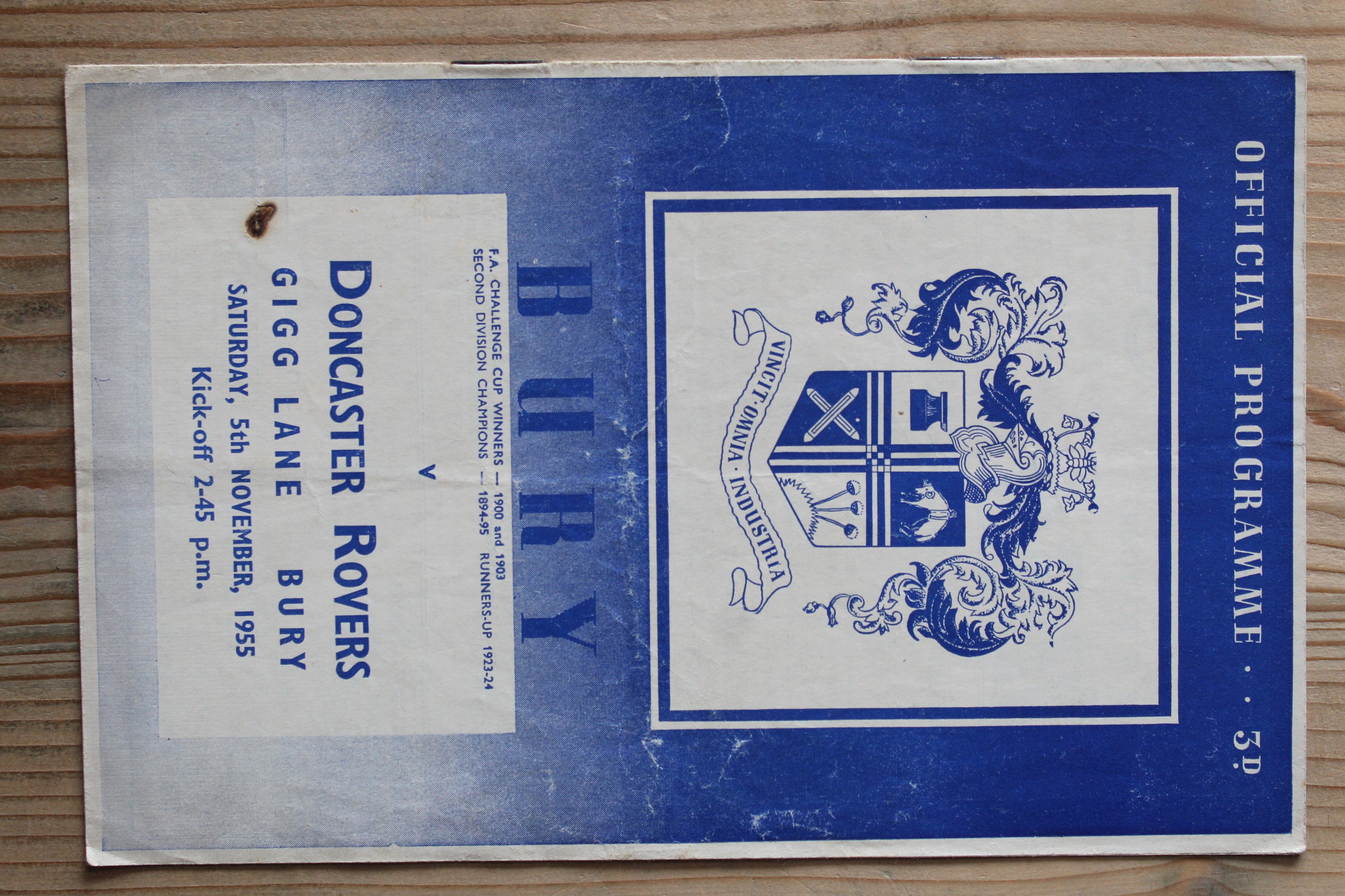 Bury FC v Doncaster Rovers FC