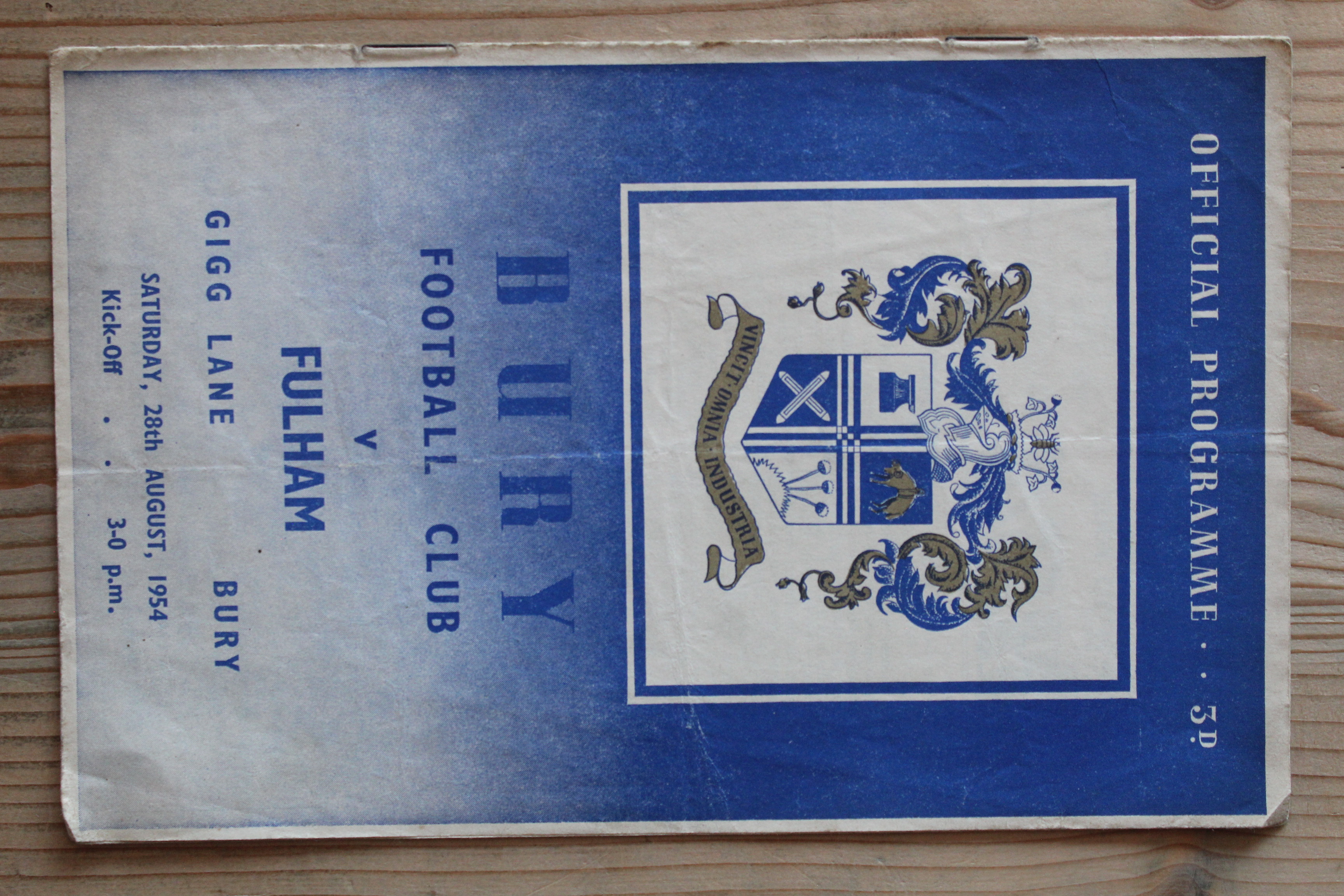 Bury FC v Fulham FC