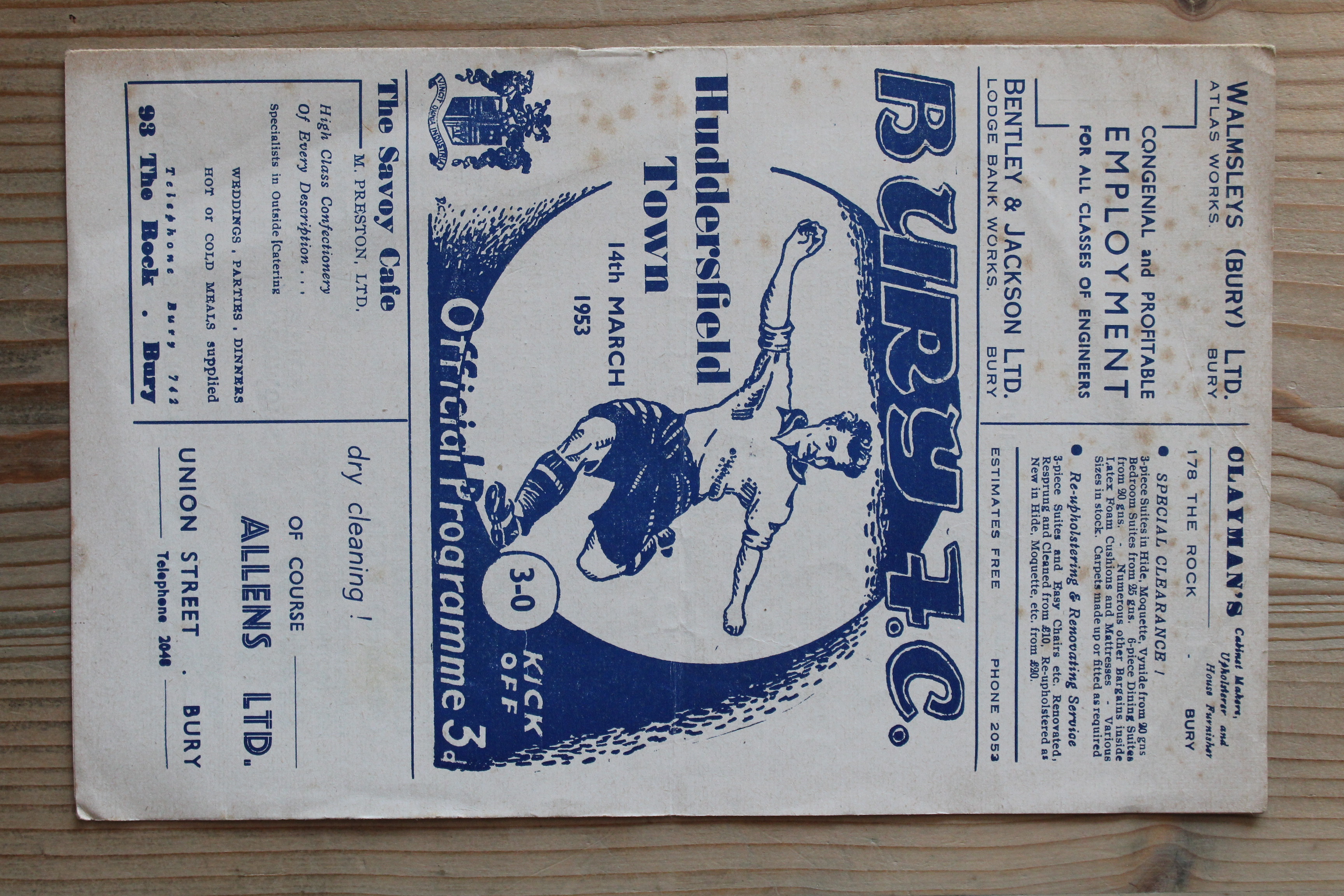 Bury FC v Huddersfield Town FC