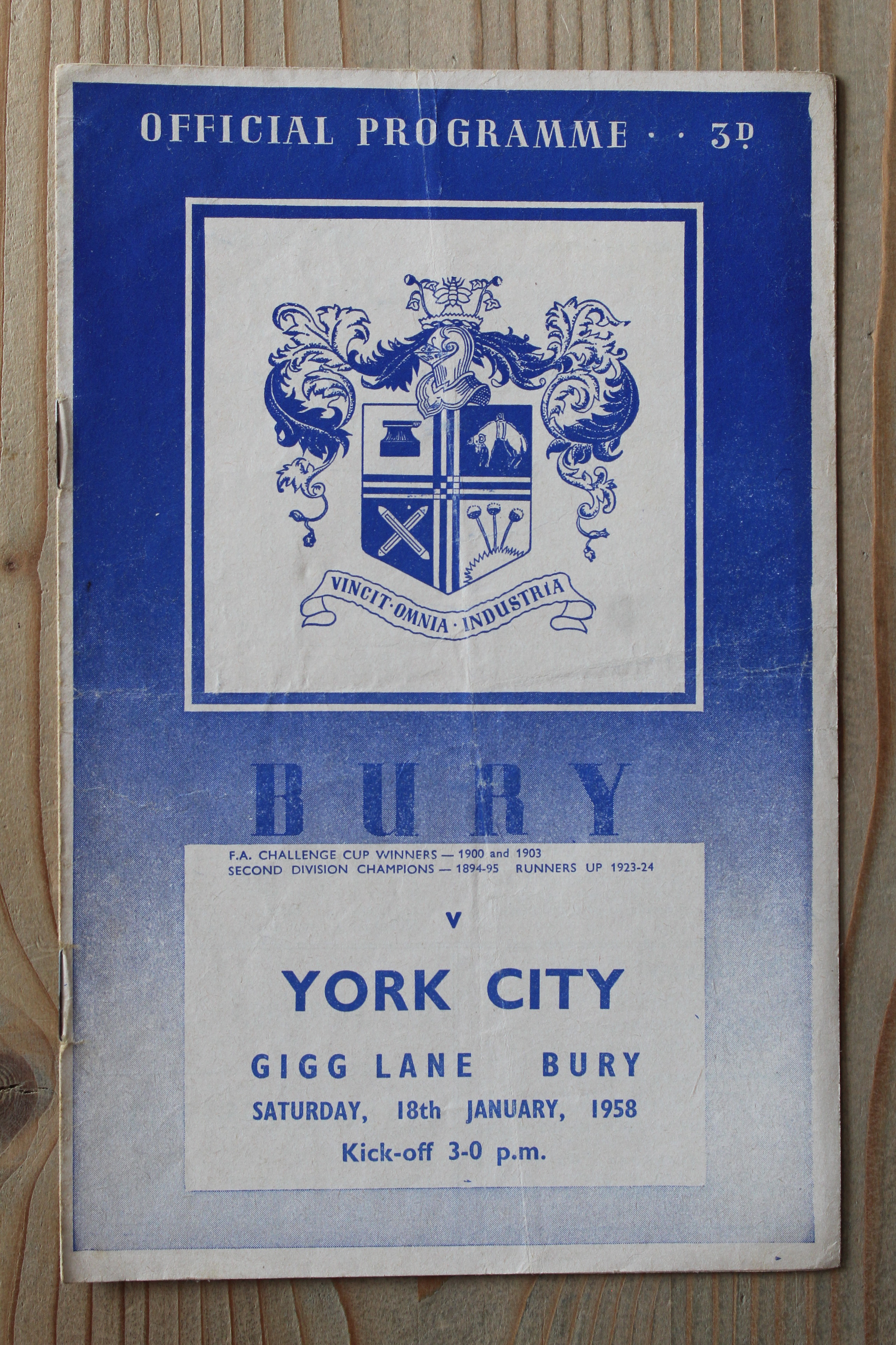 Bury FC v York City FC