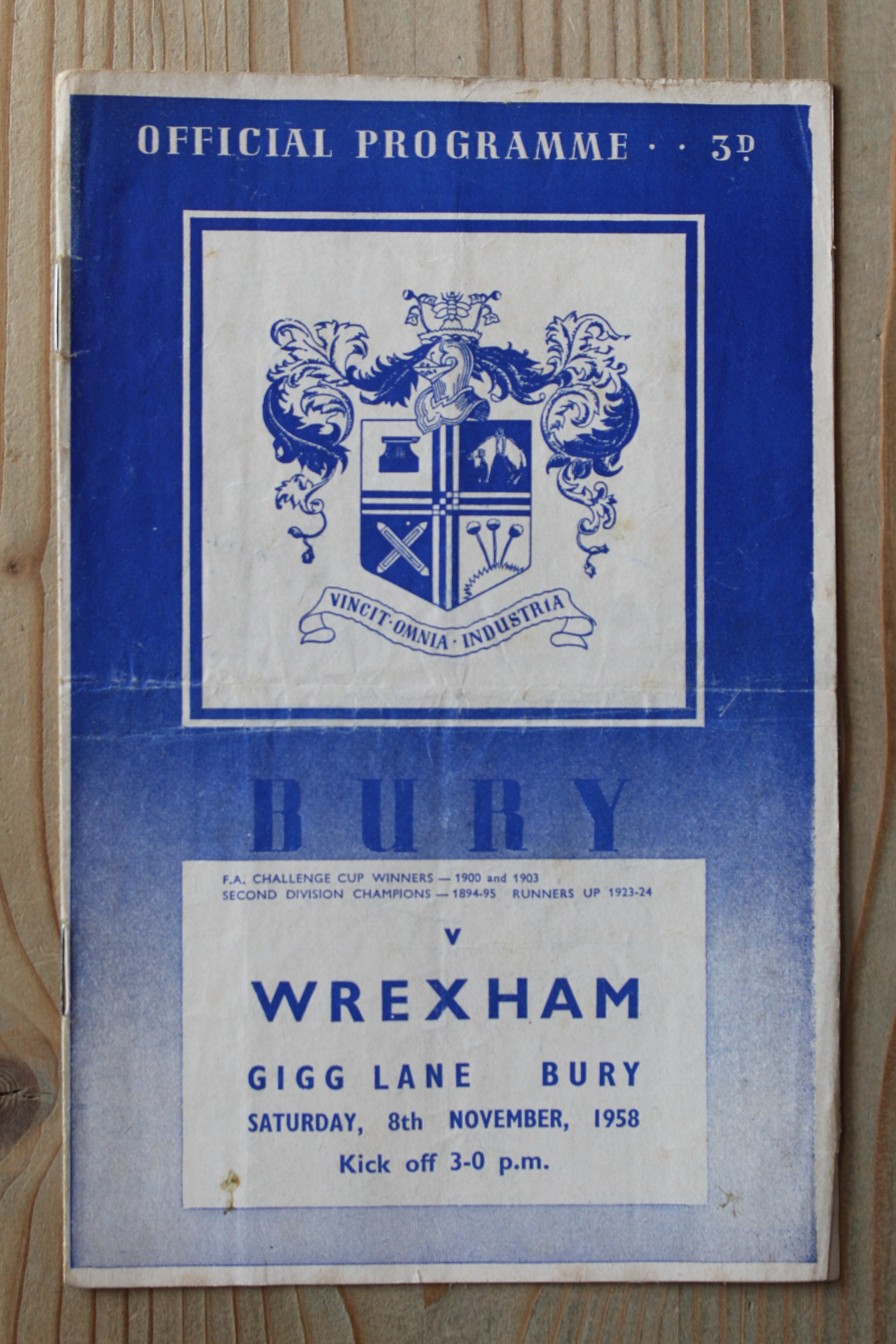 Bury FC v Wrexham FC