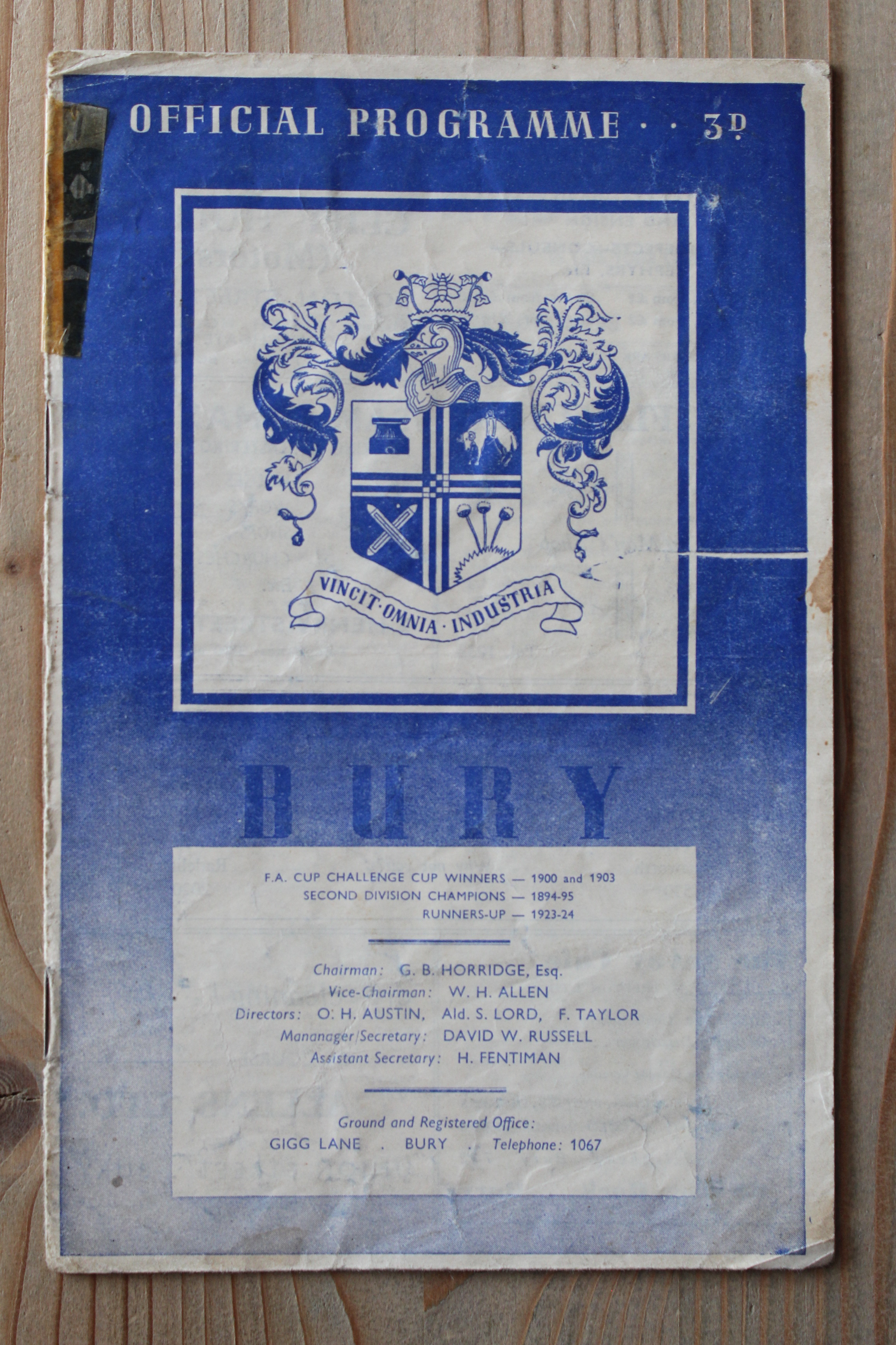 Bury FC v Colchester United FC