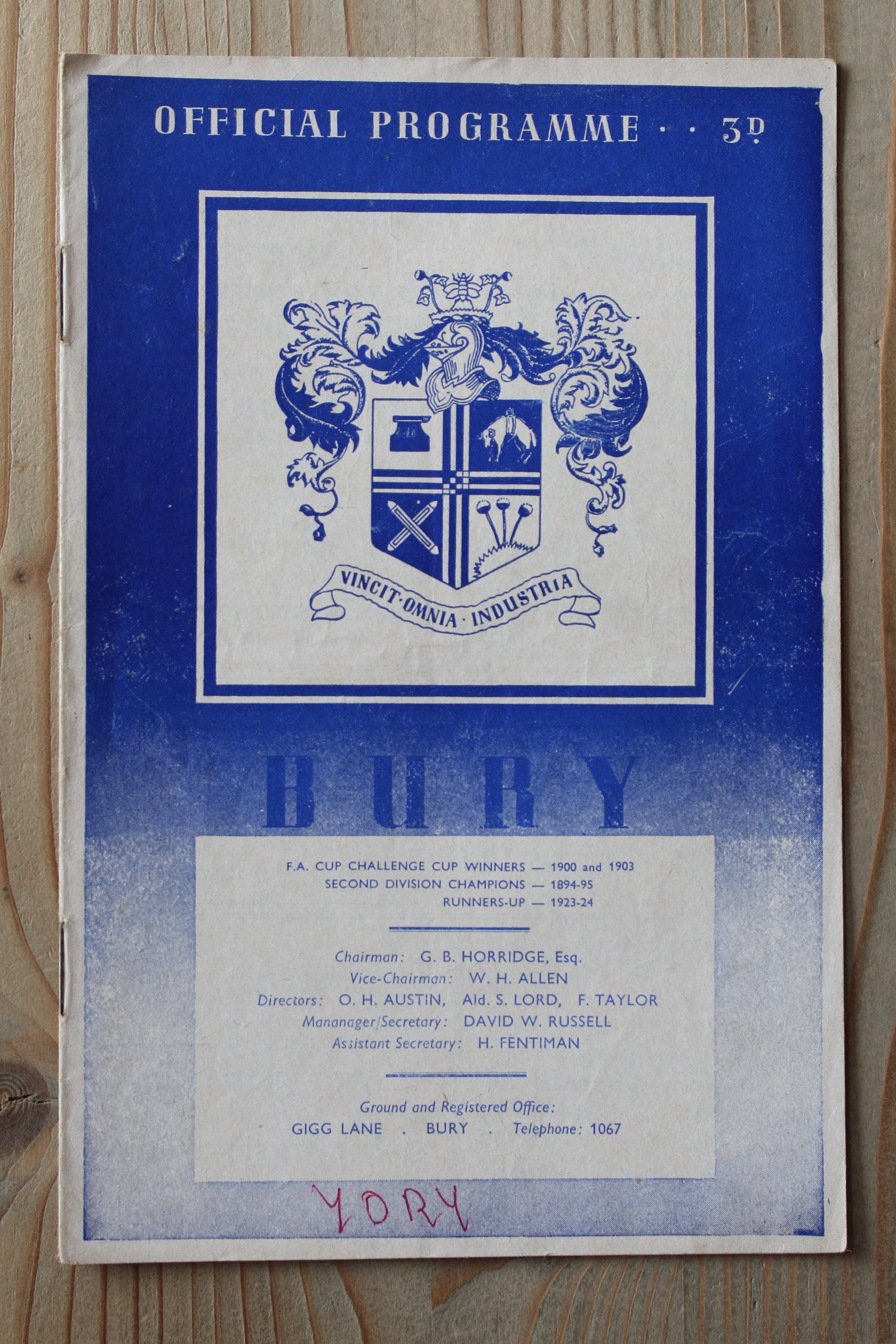 Bury FC v York City FC