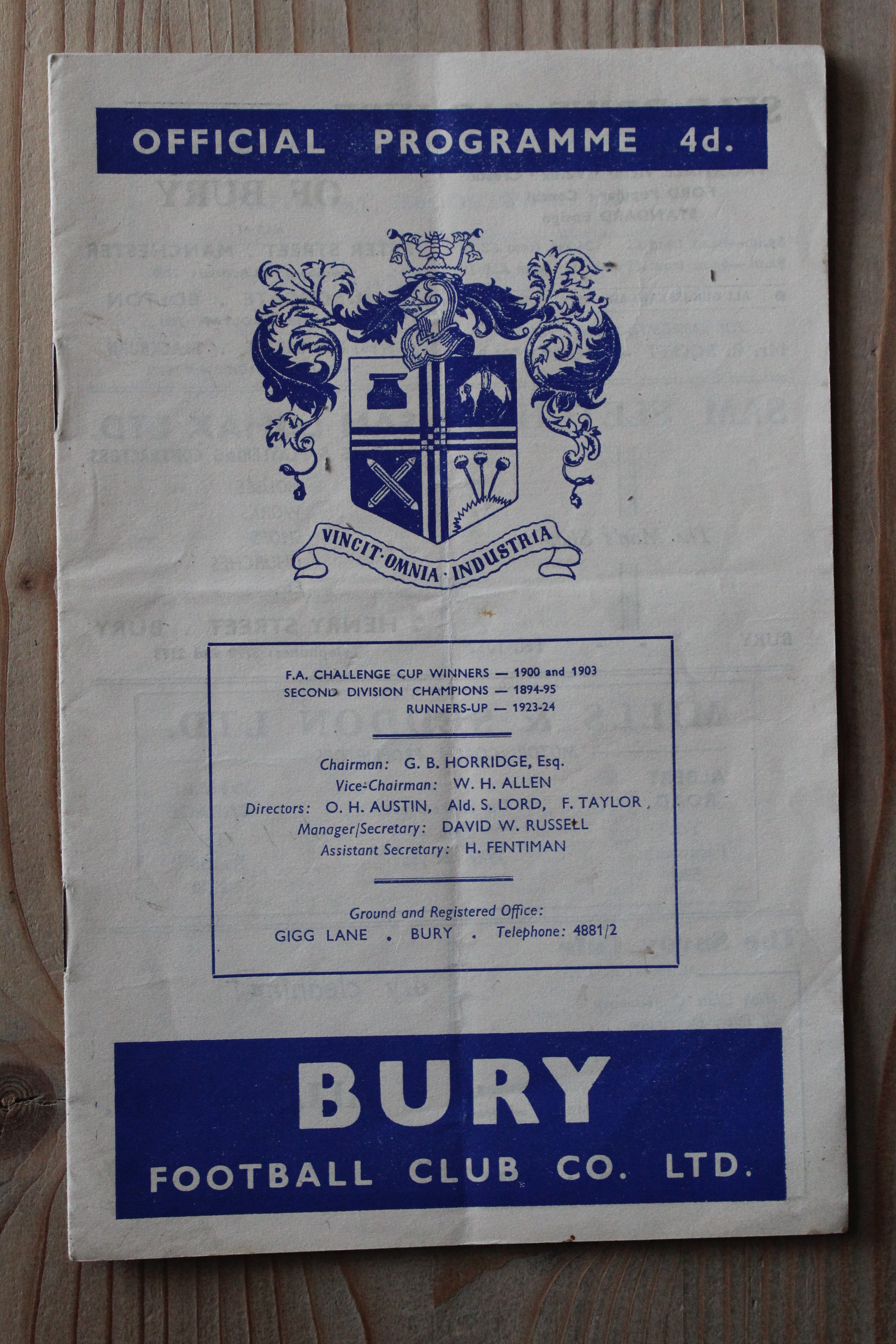 Bury FC v Reading FC