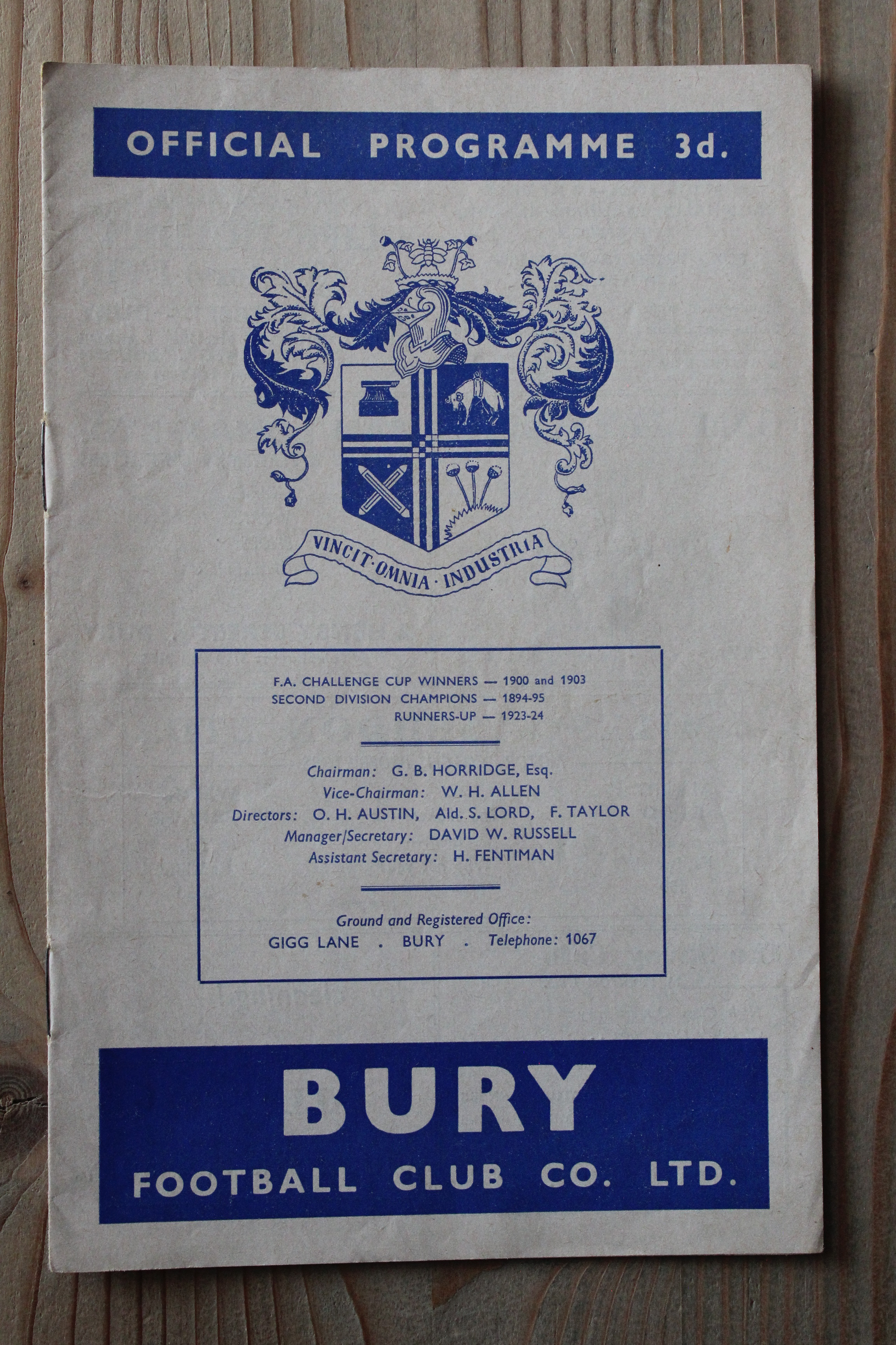Bury FC v Chesterfield FC