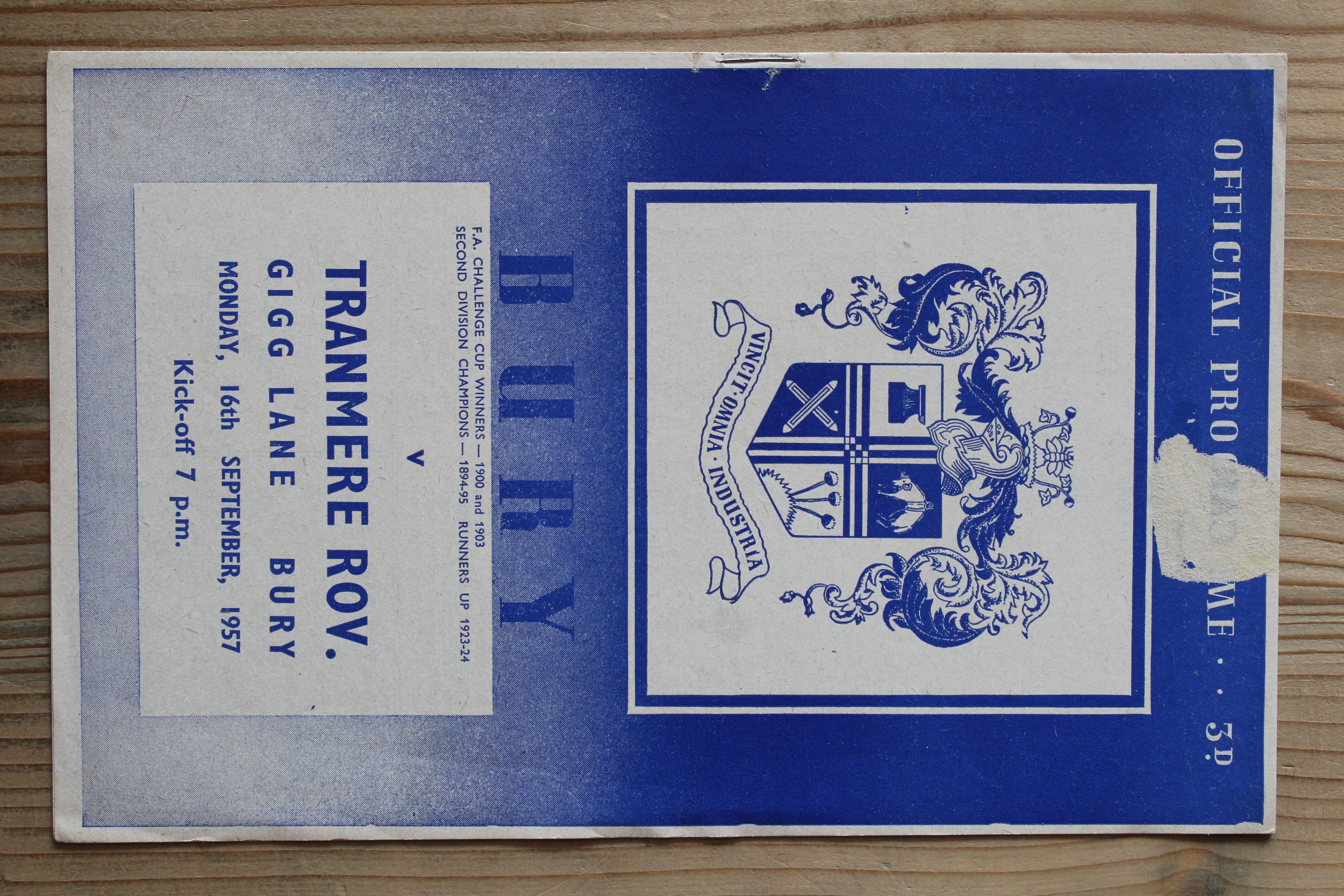 Bury FC v Tranmere Rovers FC