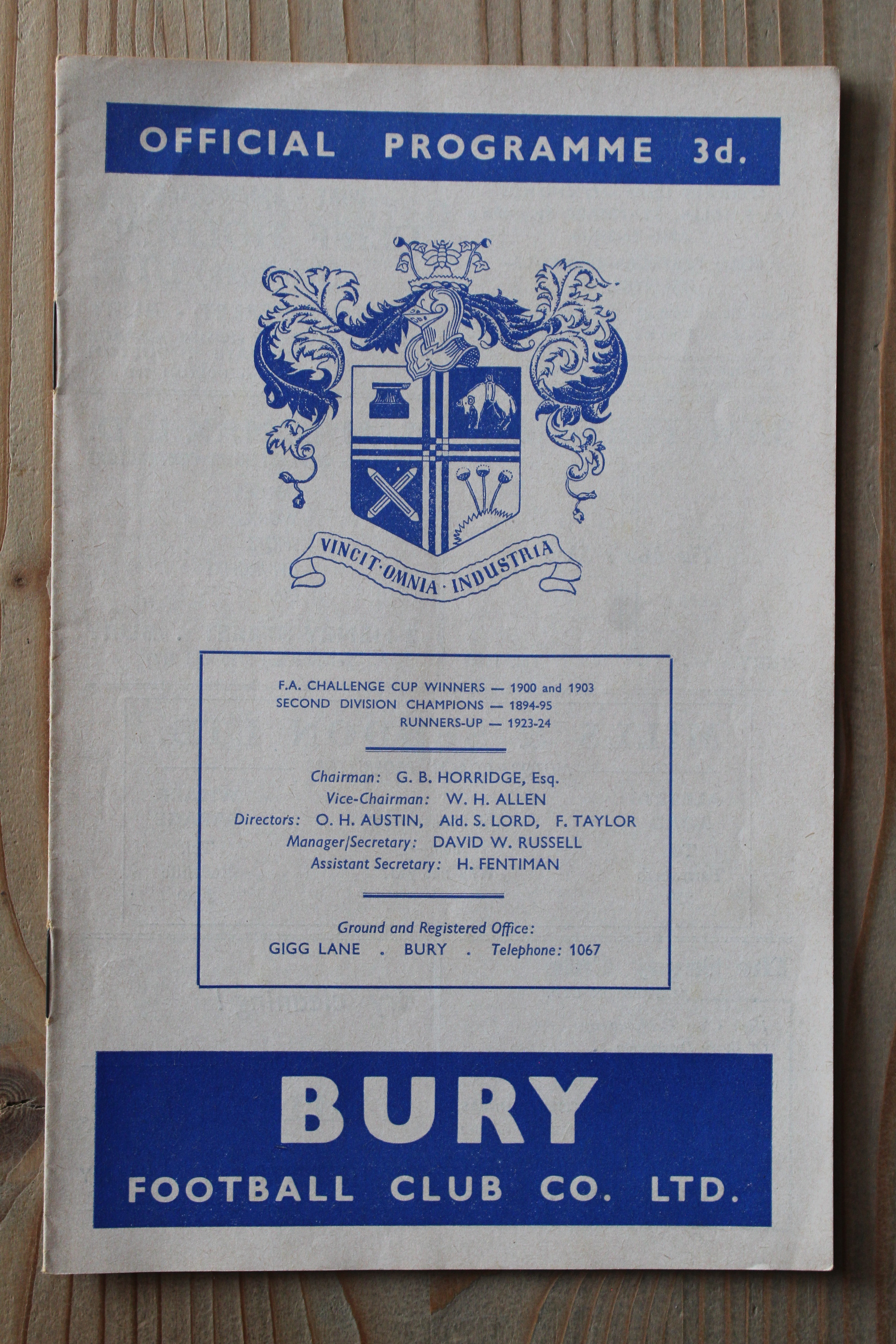 Bury FC v Southend United FC