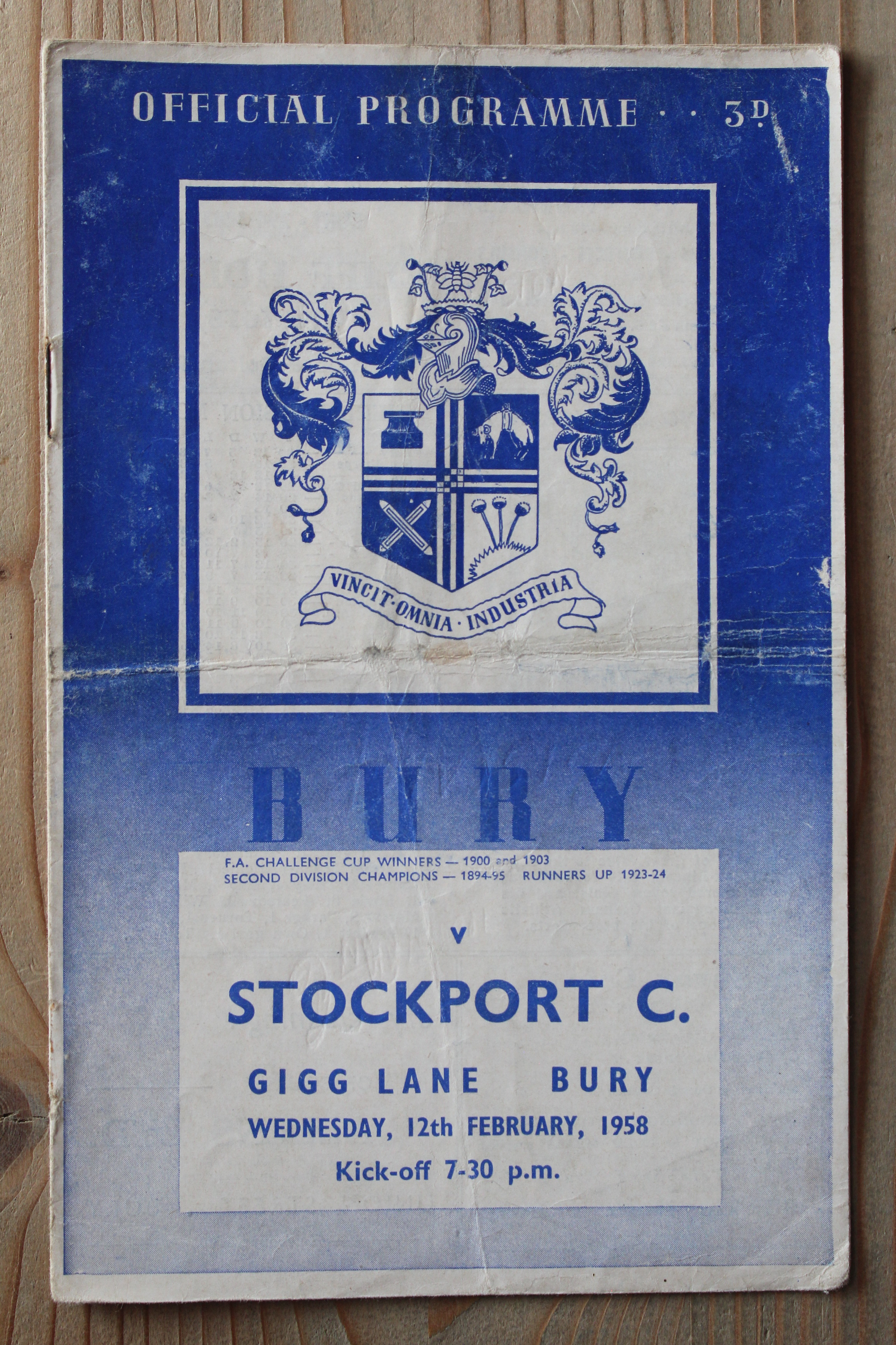 Bury FC v Stockport County FC