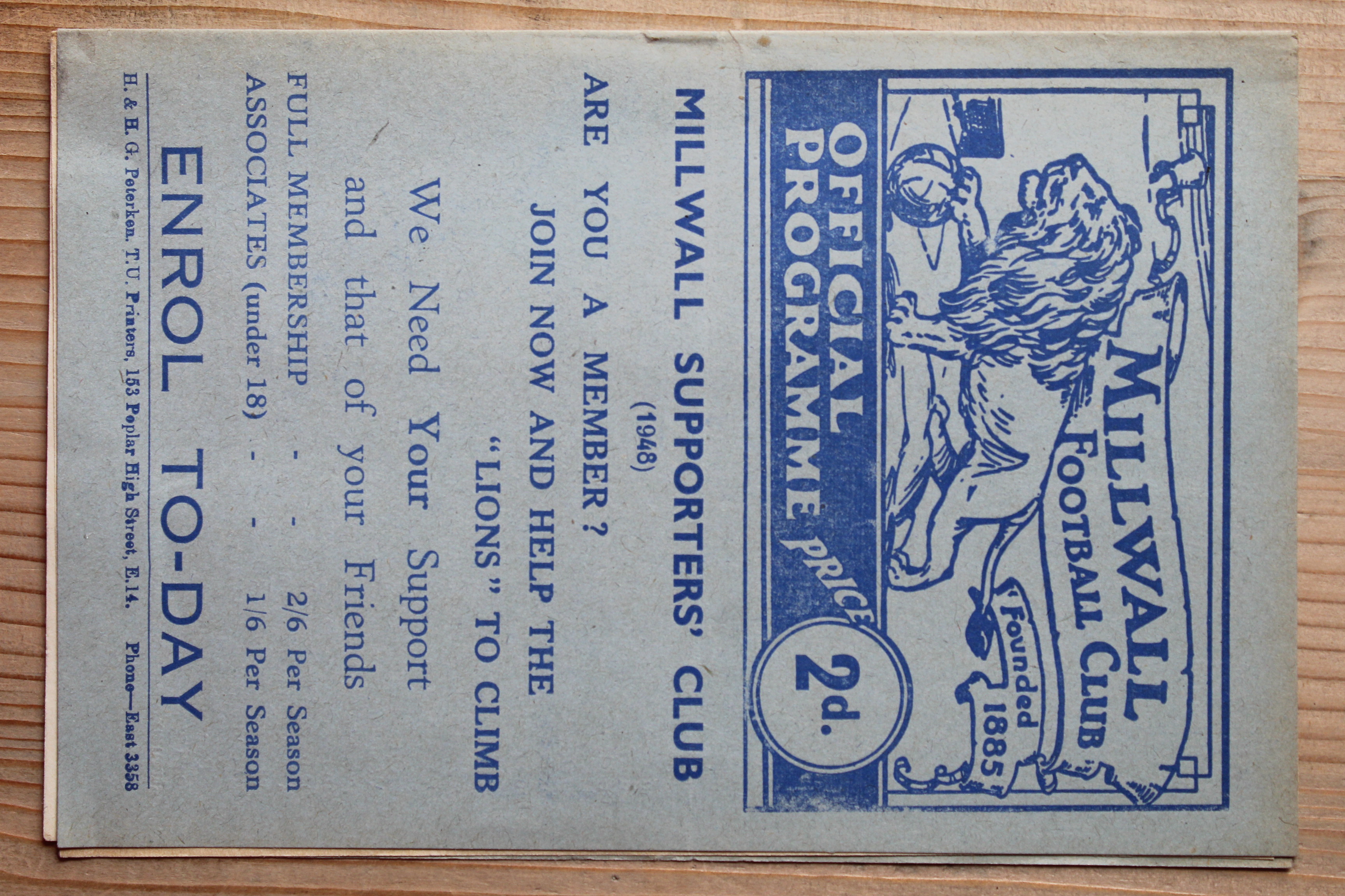 Millwall FC v Brighton & Hove Albion FC