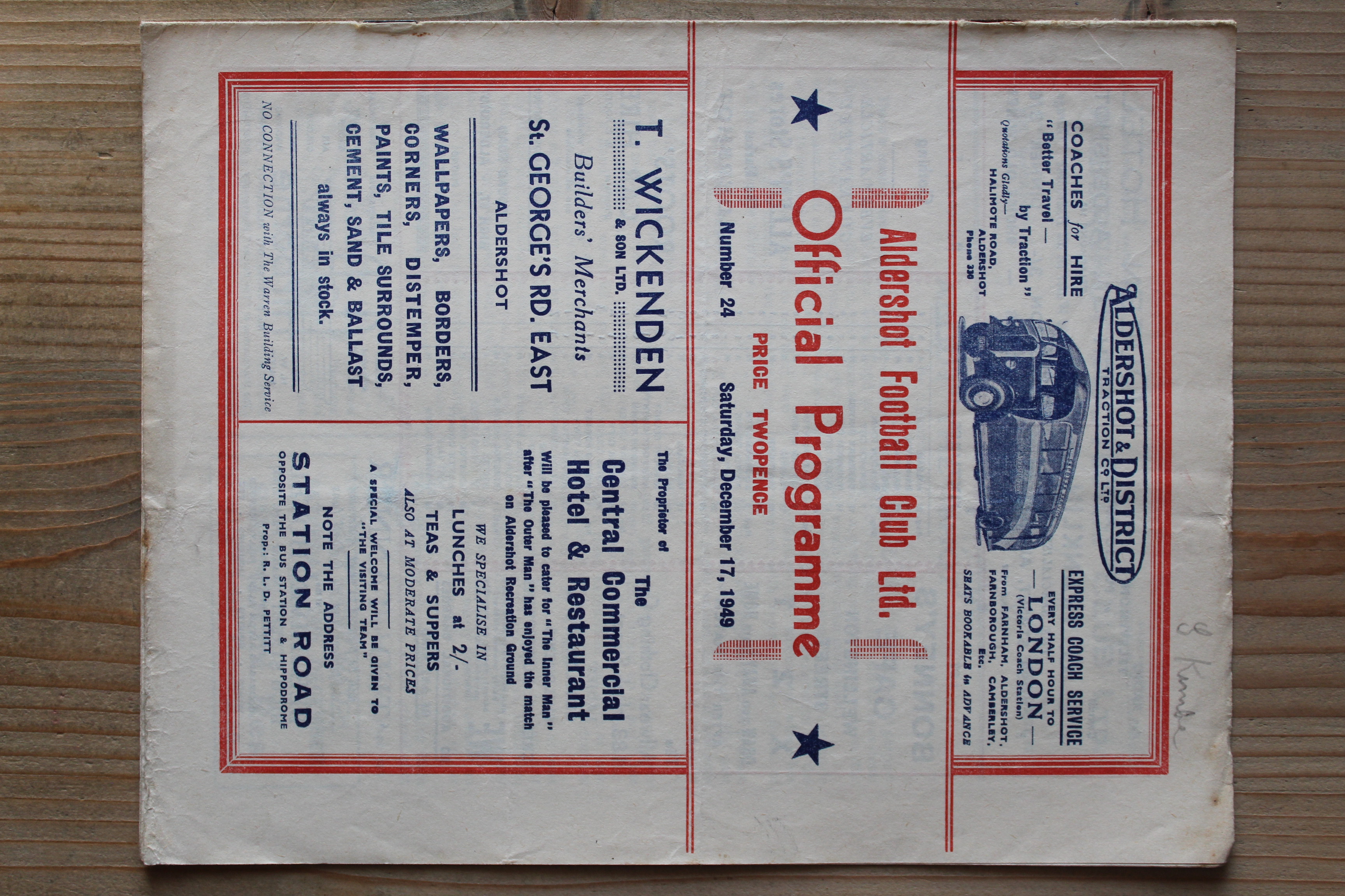 Aldershot F.C v Walsall FC