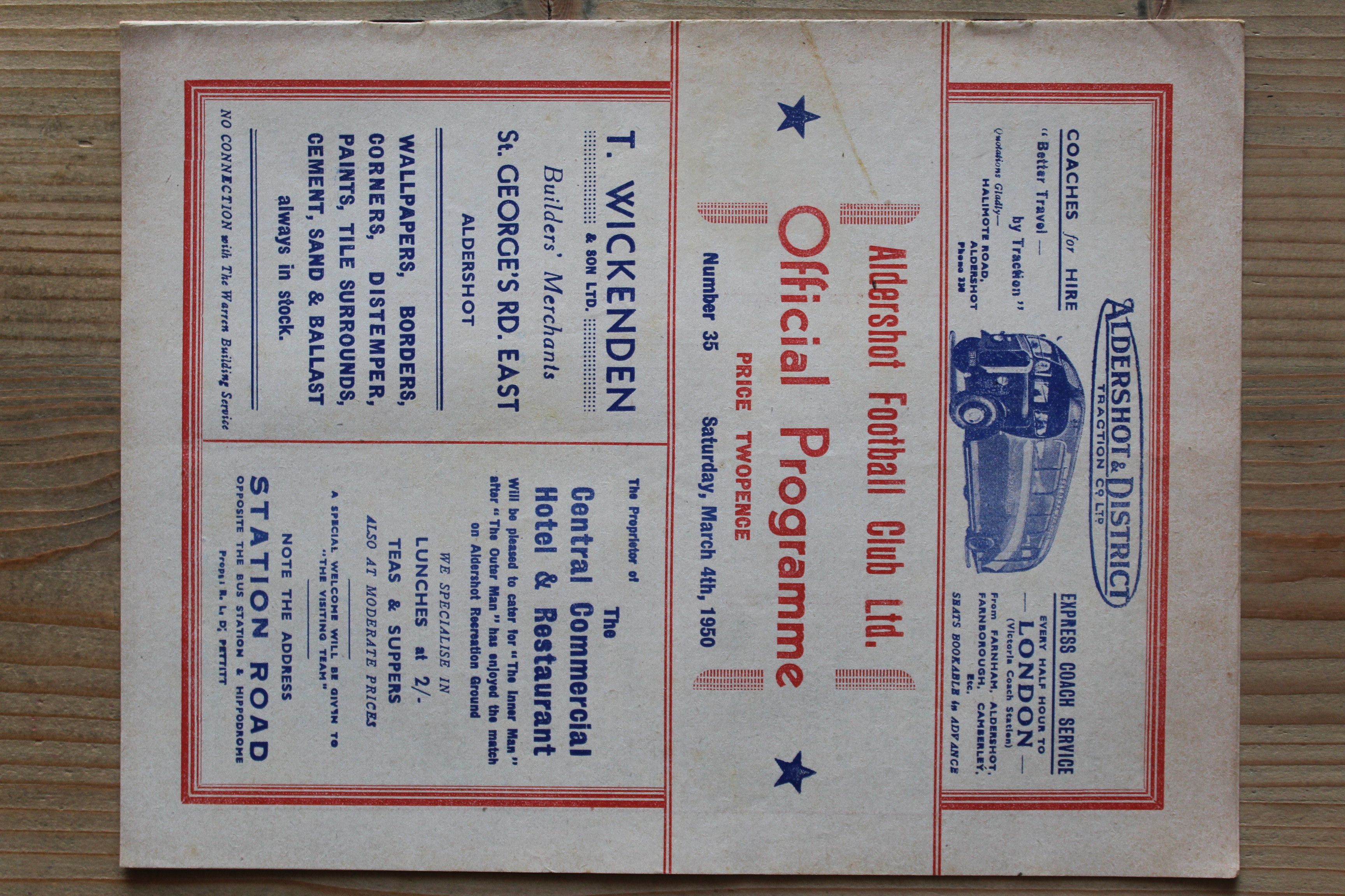 Aldershot F.C v Reading FC