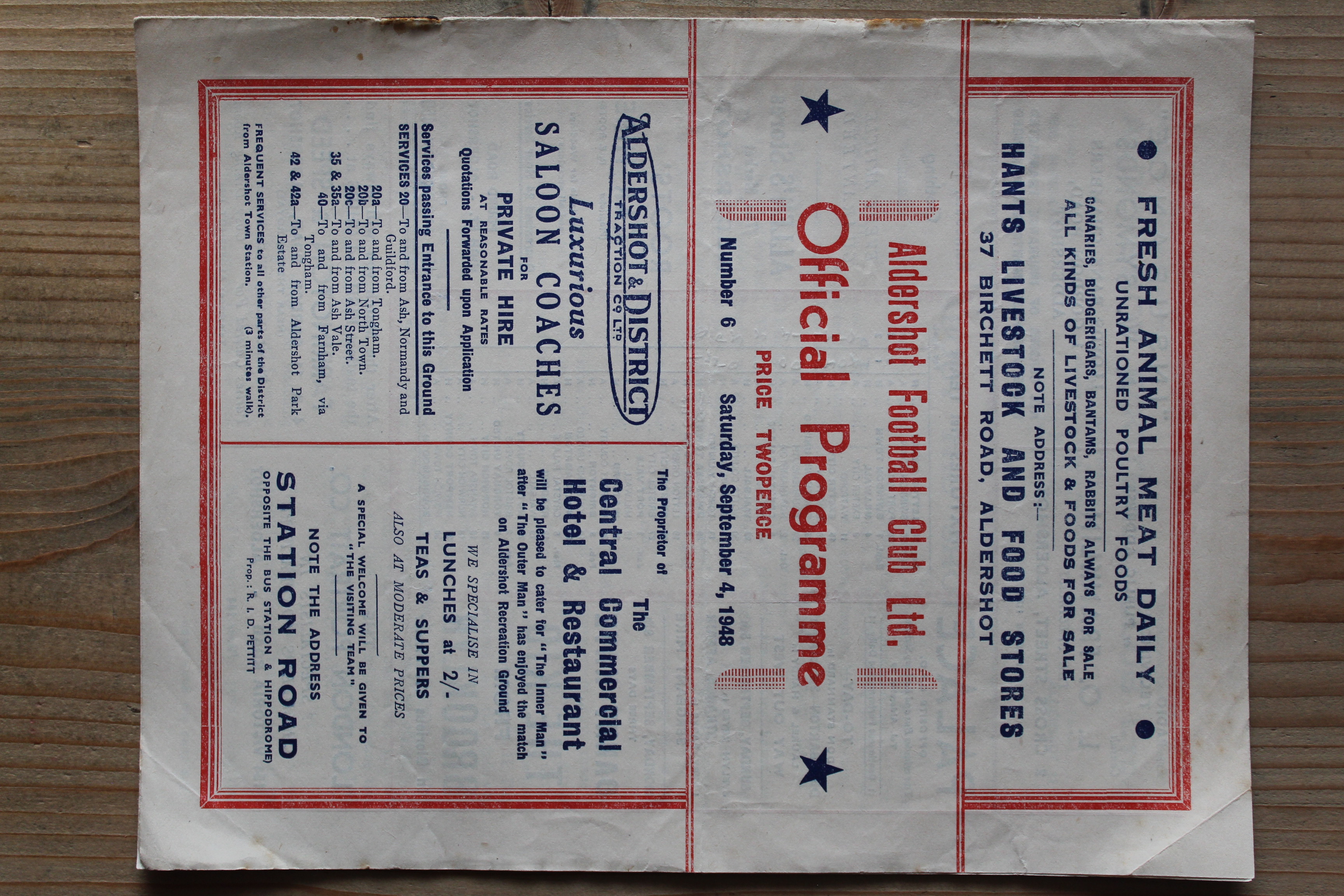 Aldershot F.C v Millwall FC