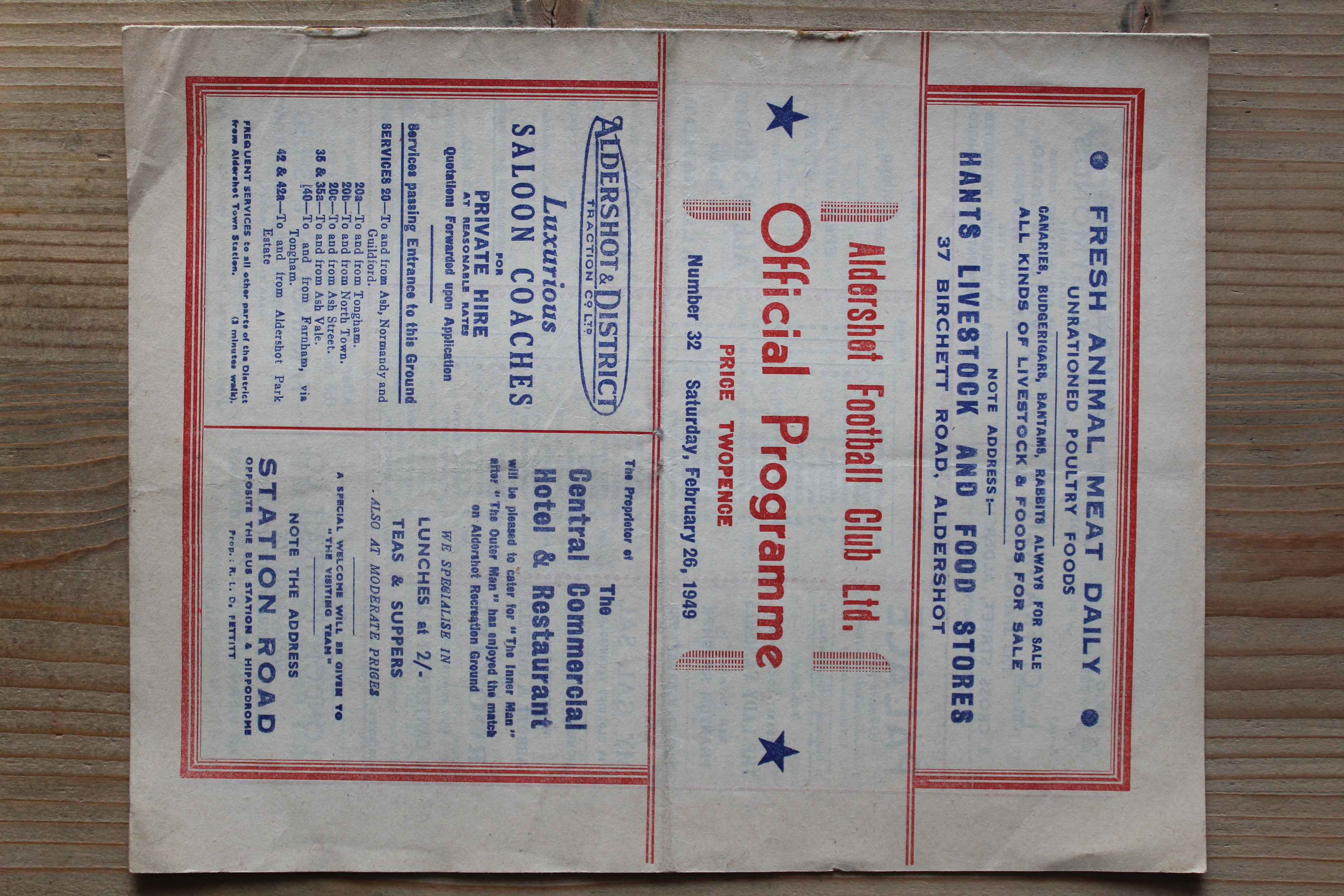 Aldershot F.C v Northampton Town FC