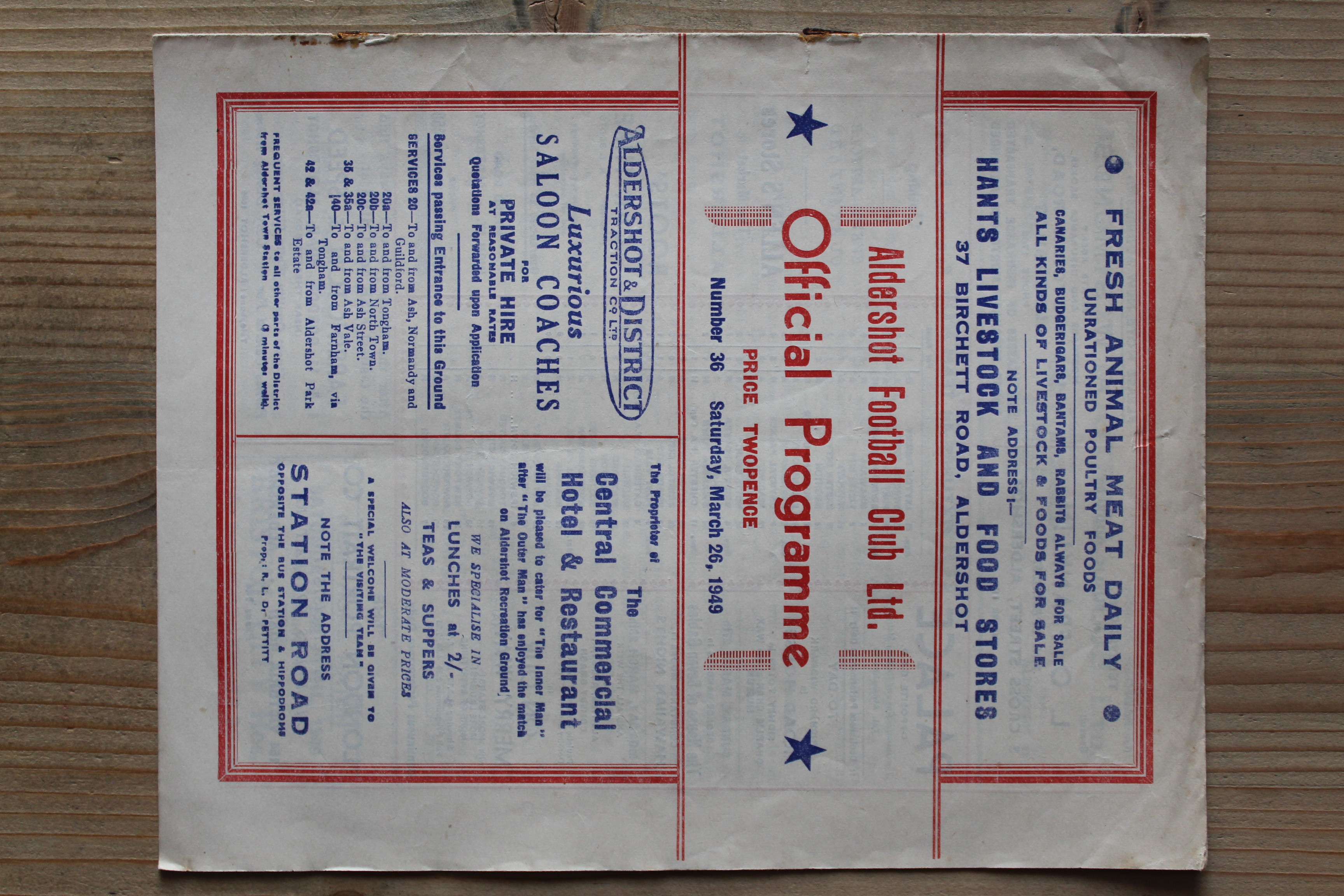 Aldershot F.C v Notts County FC