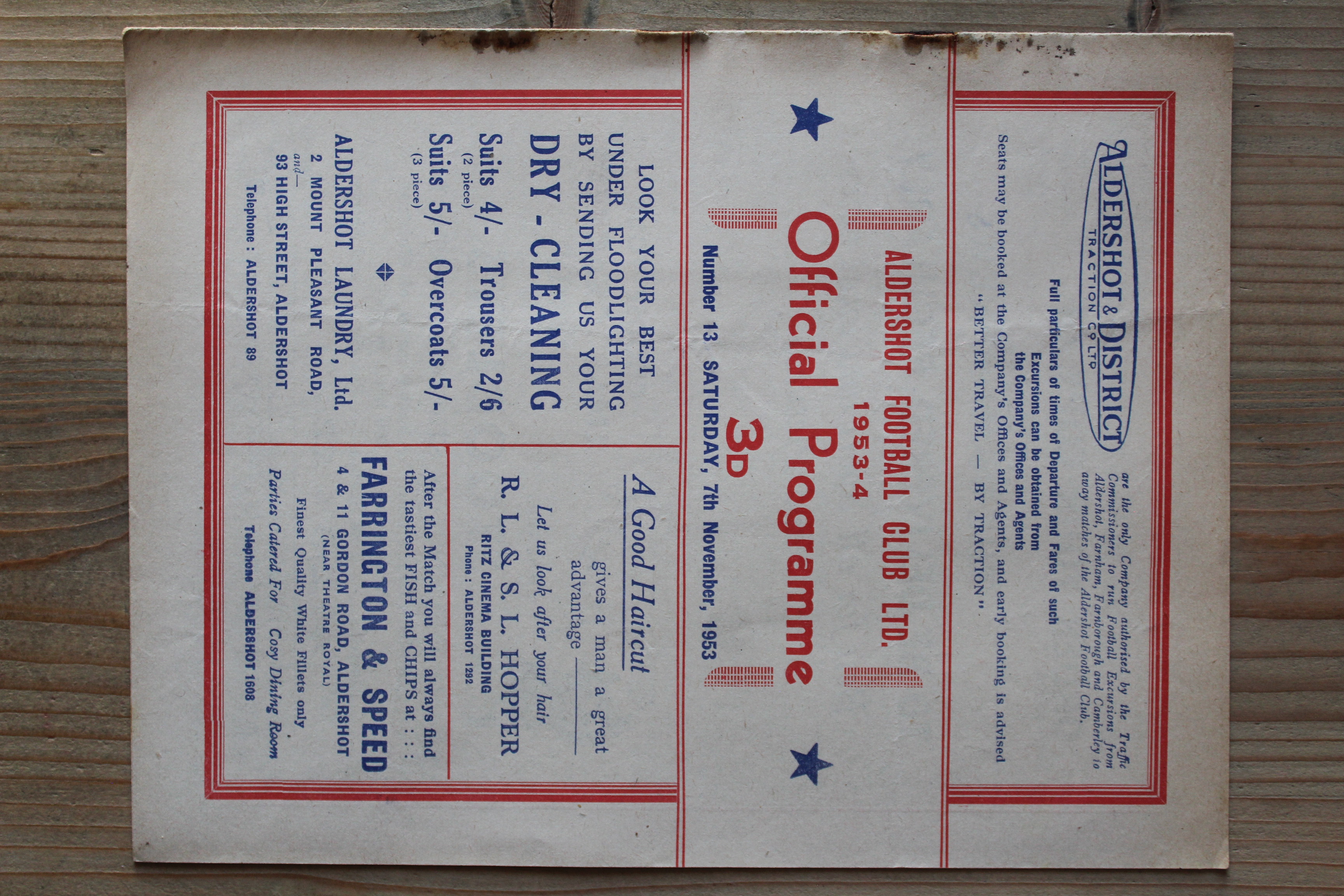 Aldershot F.C v Gillingham FC