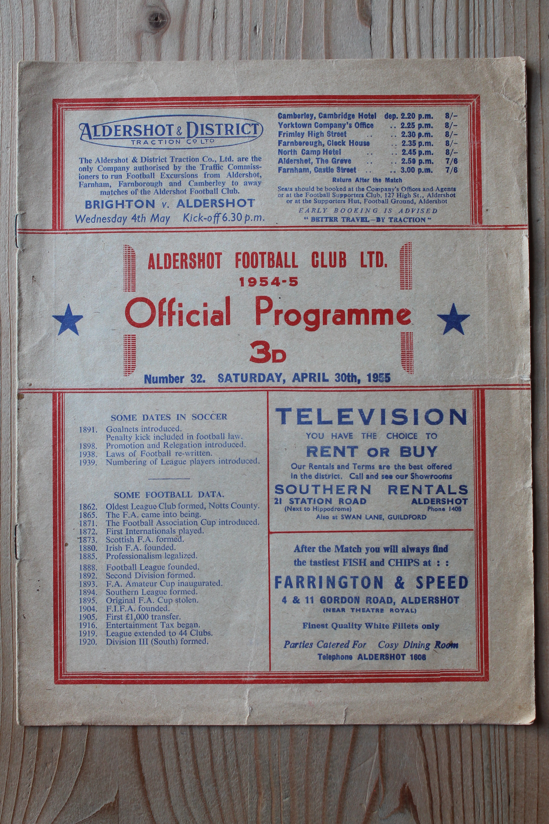 Aldershot F.C v Brighton & Hove Albion FC