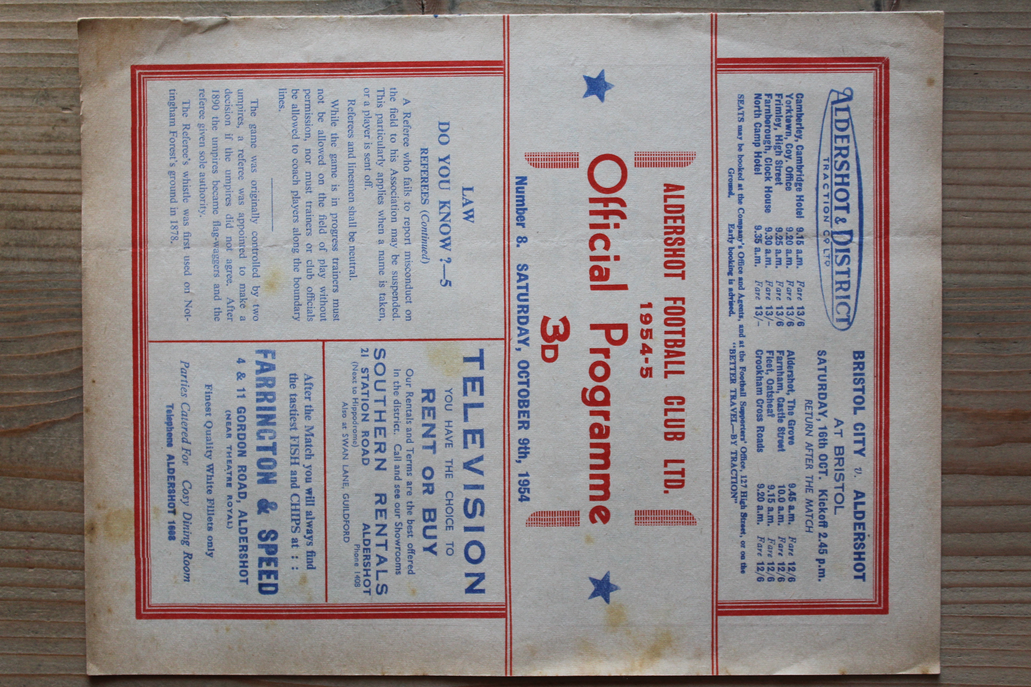 Aldershot F.C v Walsall FC